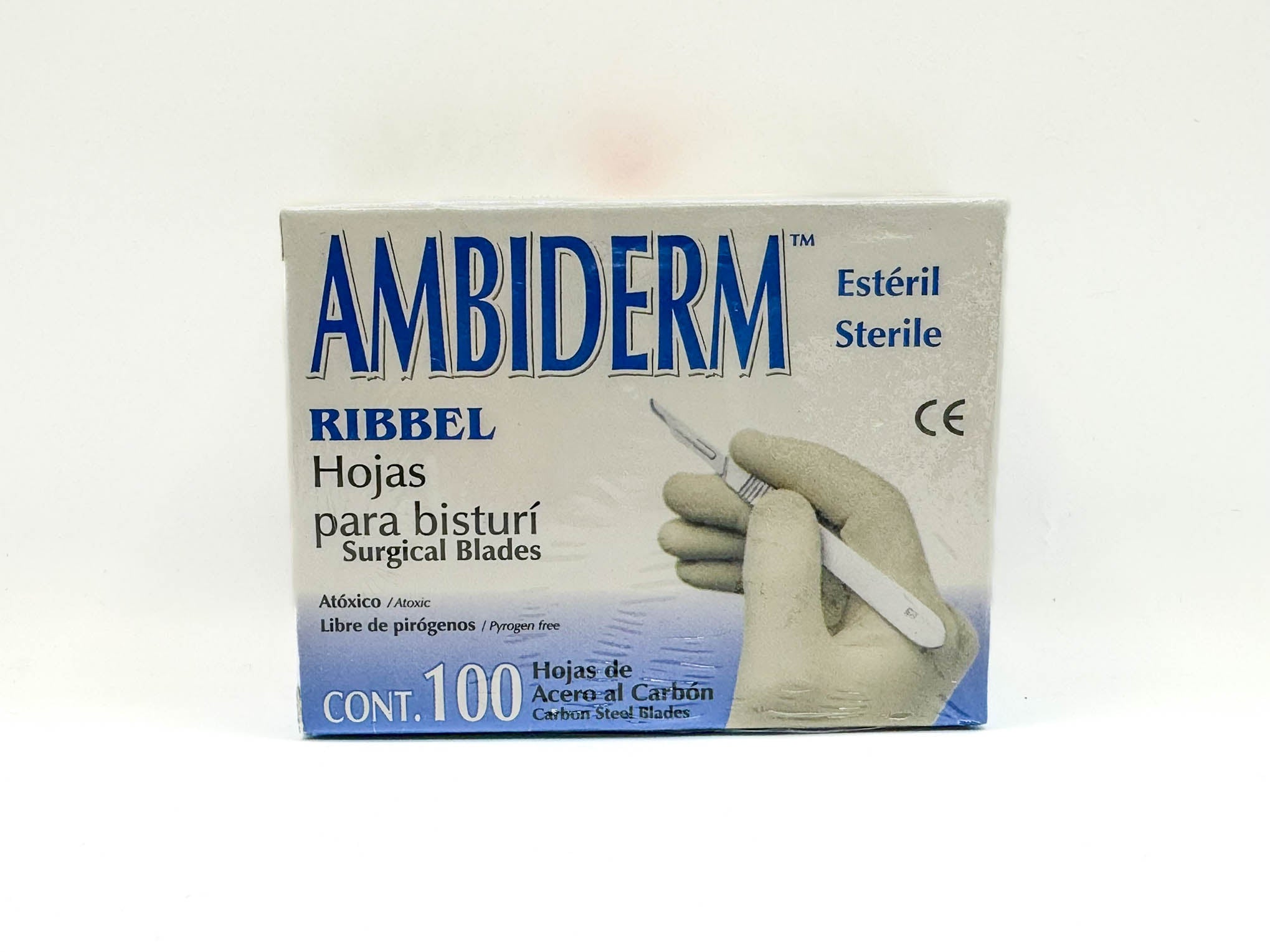 Hoja para bisturi acero al carbon no. 15 caja c/q00 pzas