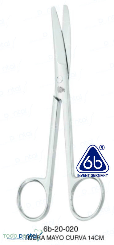 Tijera mayo curva 14 cm
