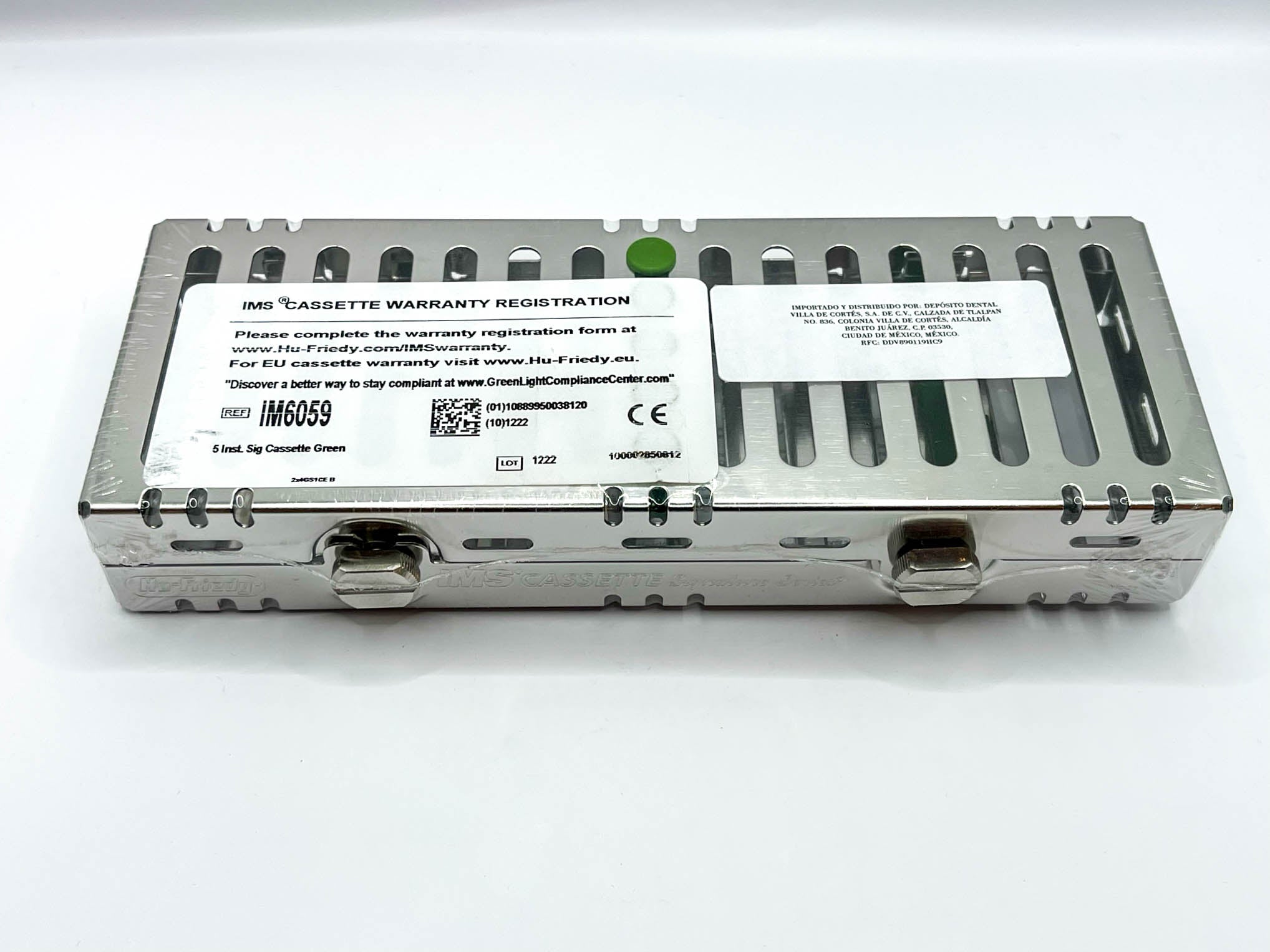 Cassette 5 instrumentos verde hu-friedy