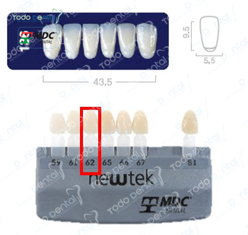 Diente new tek anterior inferior