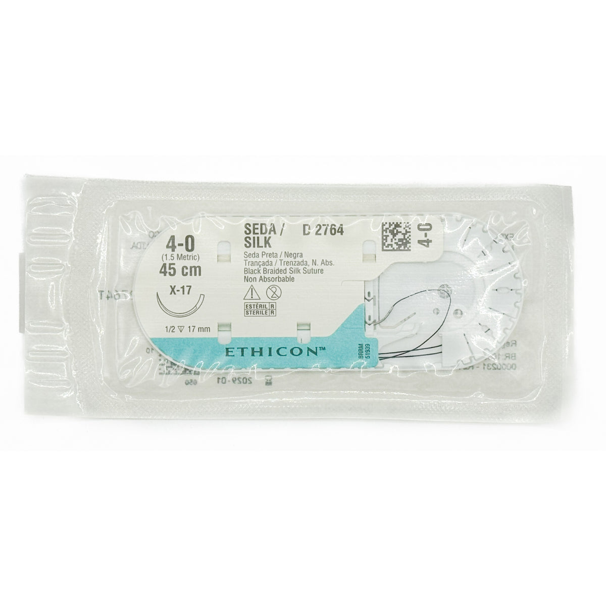 Sutura de seda Ethicon