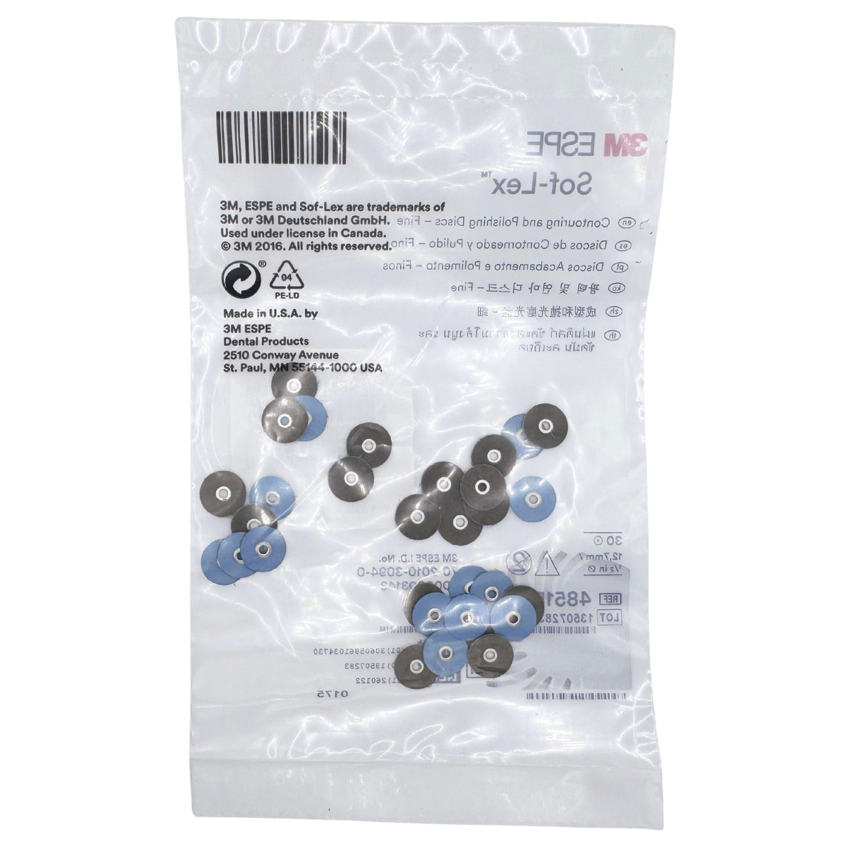 Discos de contorneado y pulido sof-lex 1/2 Fino 30/bolsa (4851F)