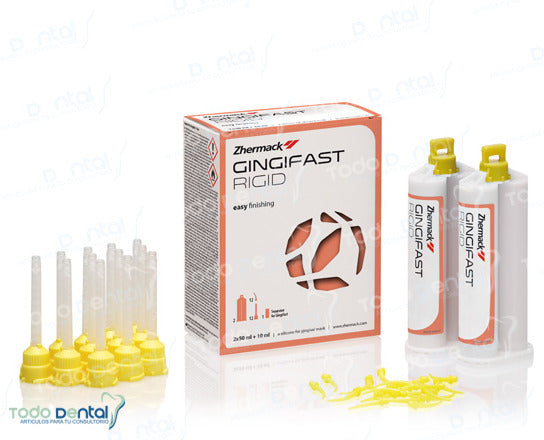 Gingifasta rigido 2 cartuchos de 50 ml. + 12 canulas + 12 puntas + 1 Primer
