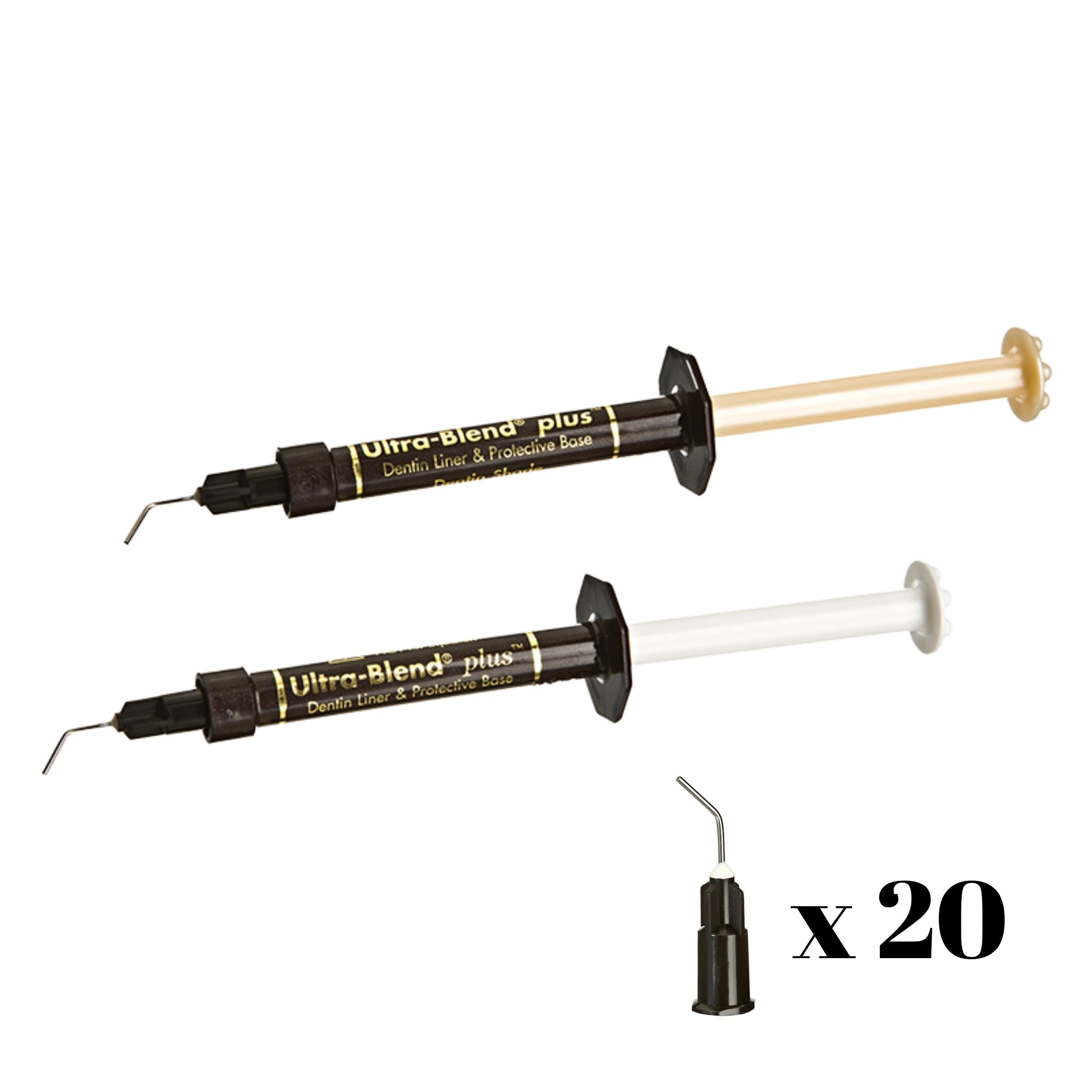 Ultrablend plus KIT (1 Jeringa de 1.2ml Dentina + 1 Jeringa de 1.2ml Blanco Opaco + 20 Puntas aplicadoras)