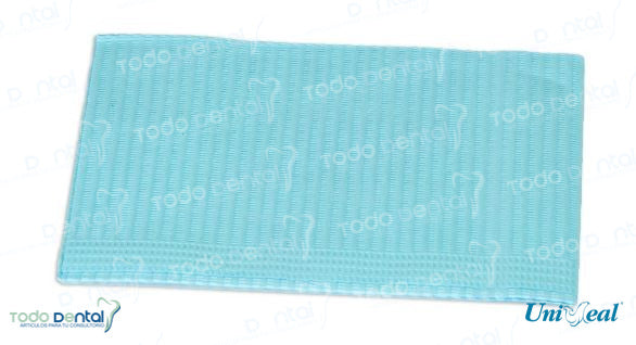 Babero dental 3 capas c/125 pzas