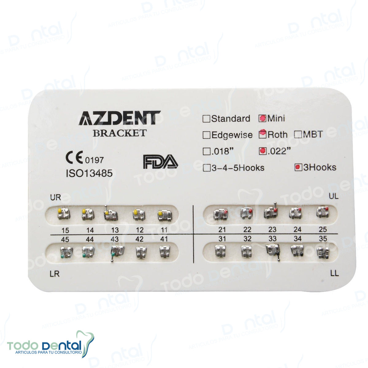 Brackets mini 345 hooks TDC