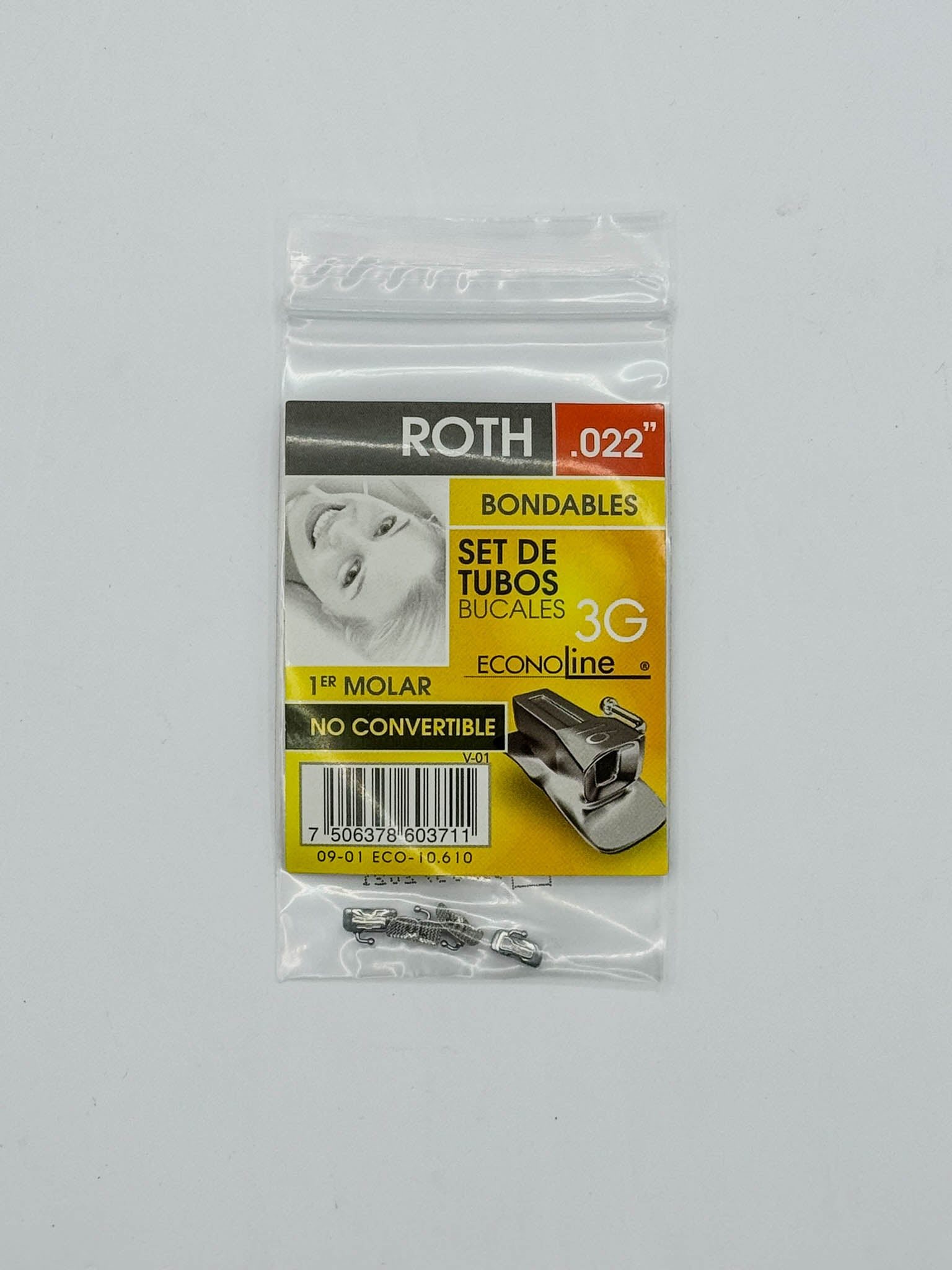 Set tubos econoline roth bond. 1er molar no convertible sencillos