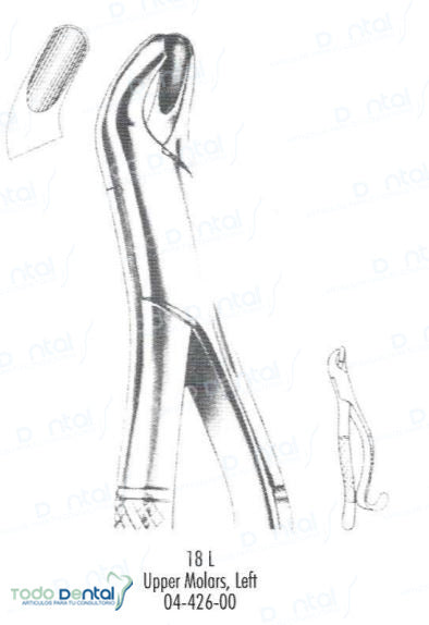 Forcep # 18l molares - sup arain