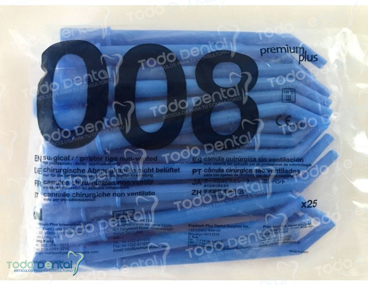 Canula quirurgica con 25 azul (premium plus)