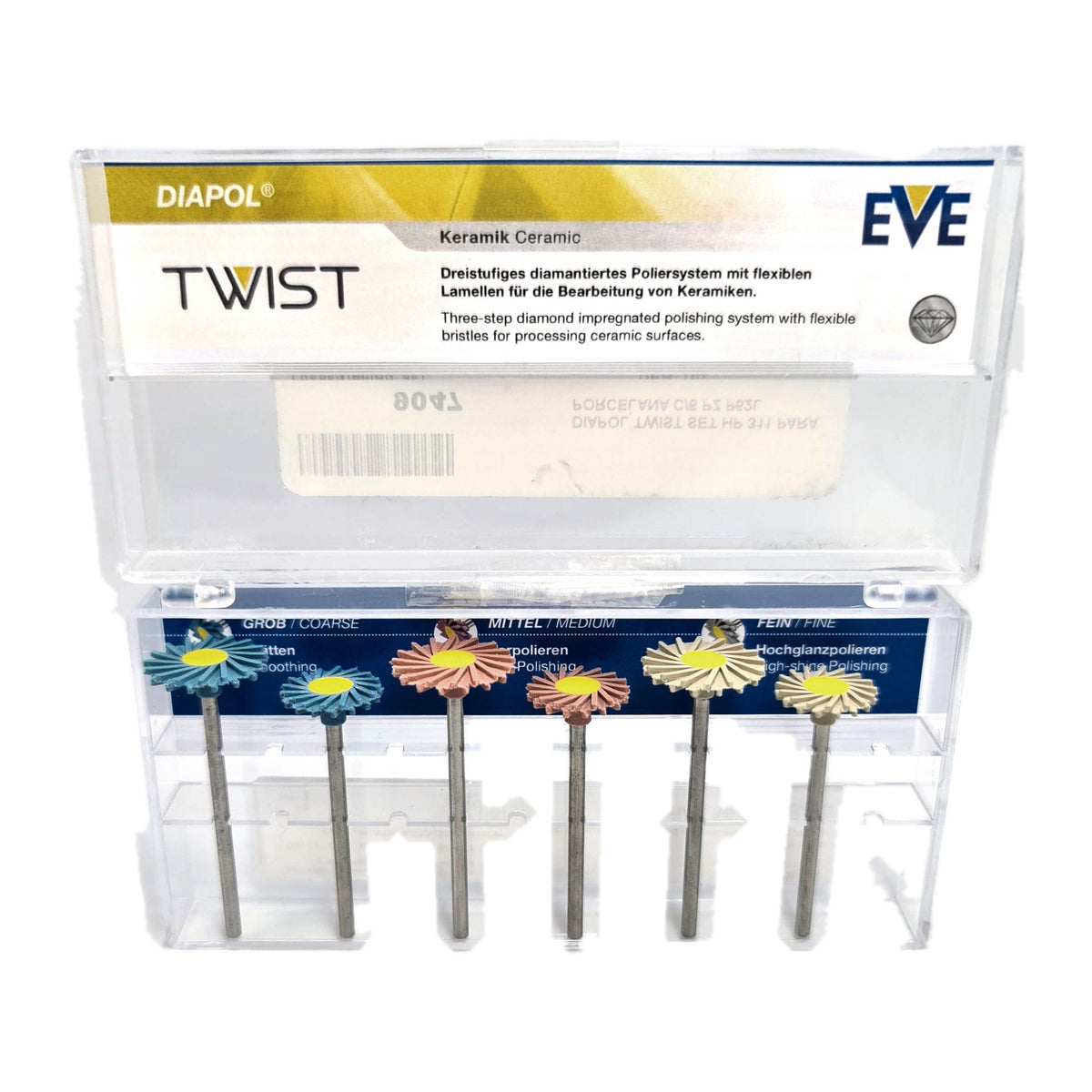 Diapol twist set hp 311 para porcelana c/6 pz p52l
