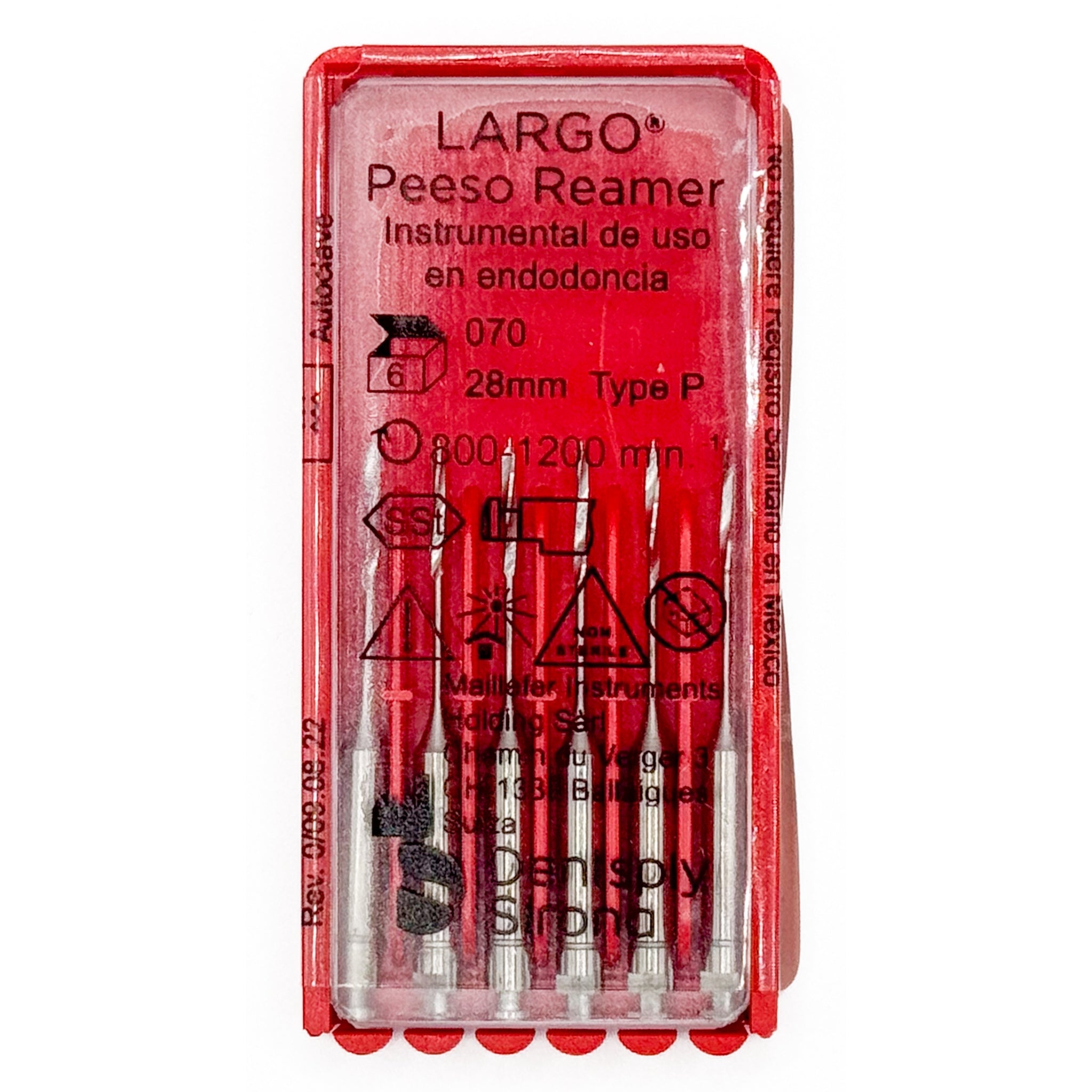 Largo peeso no. 1 (28 mm.) c/6 (dentsply)