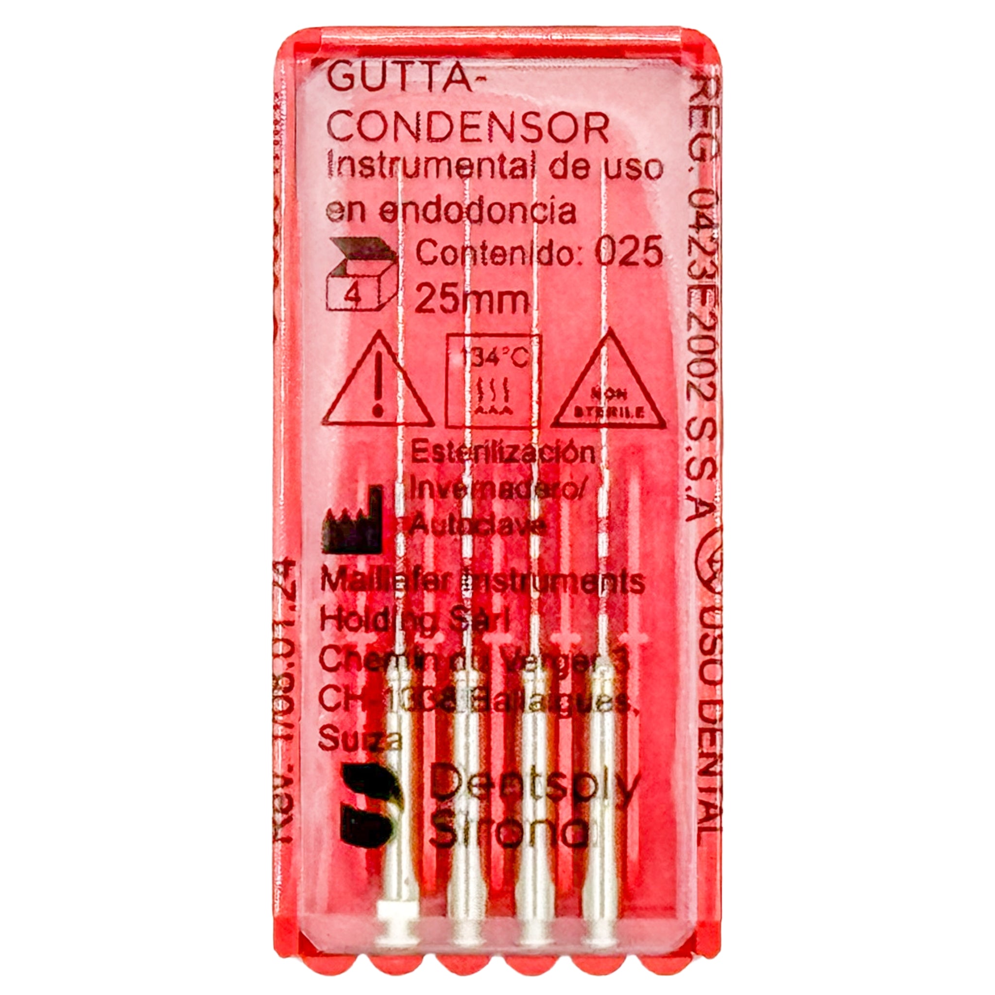 Gutta-condensador no. 25 (25mm.) c/4