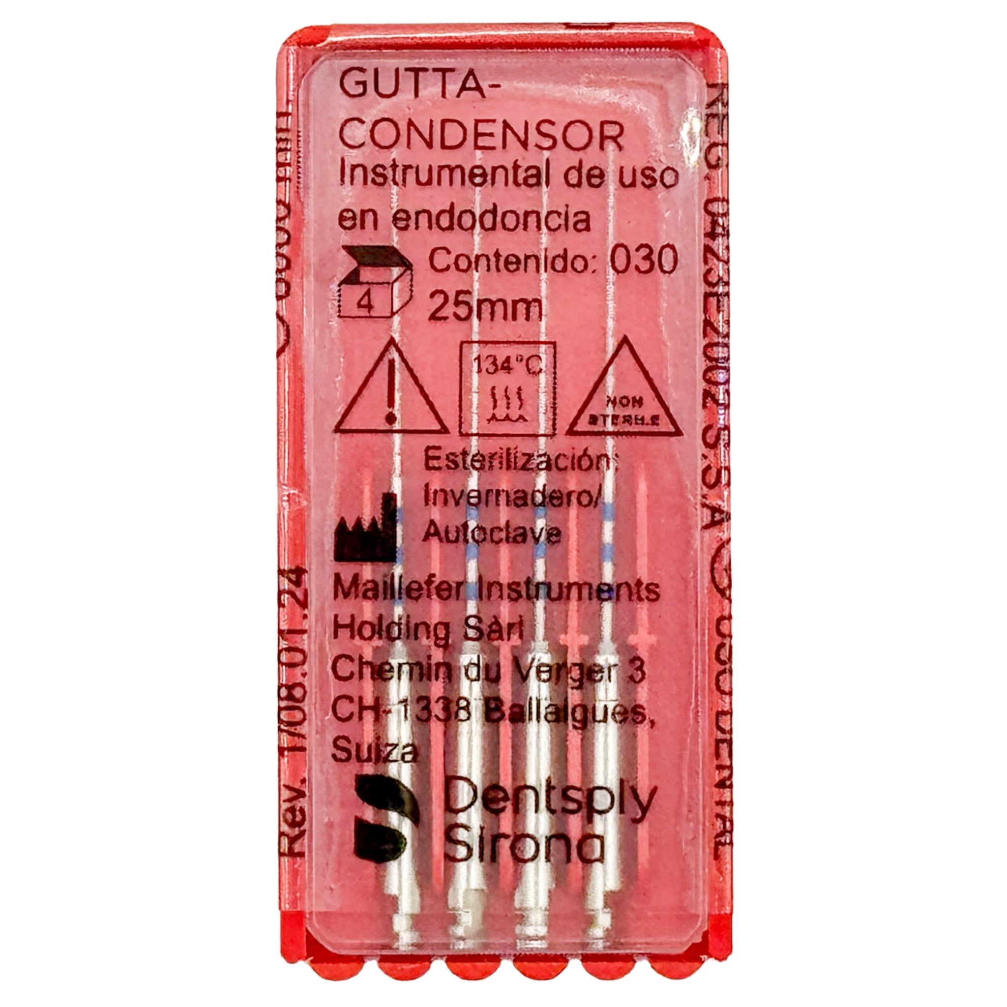 Gutta-condensador no. 30 (25mm.) c/4