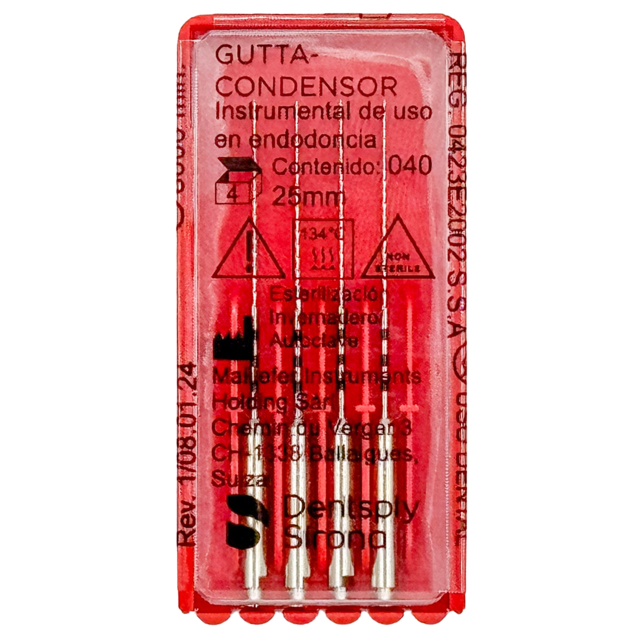 Gutta-condensador no. 40 (25mm.) c/4