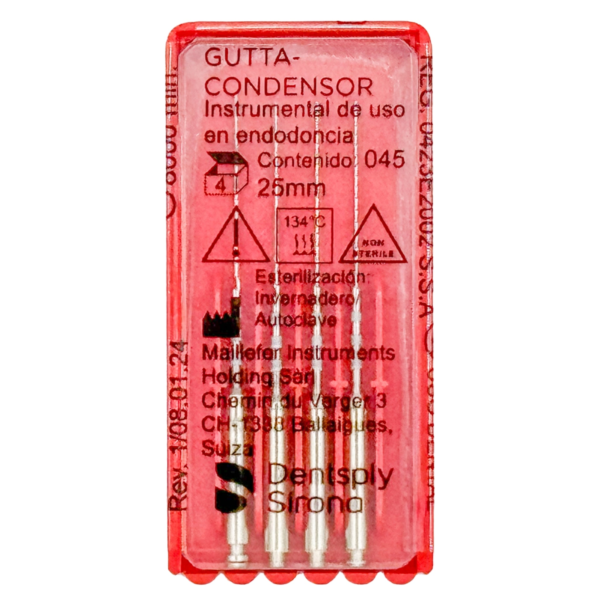 Gutta-condensador no. 45 (25mm.) c/4