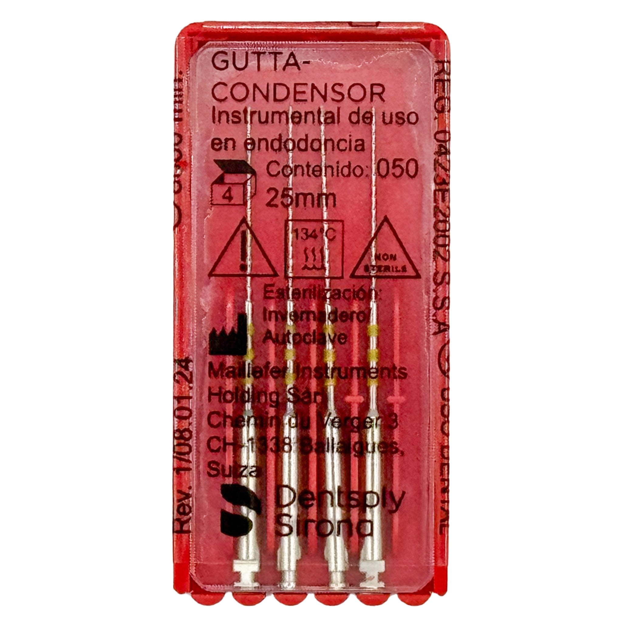 Gutta-condensador no. 50 (25mm.) c/4