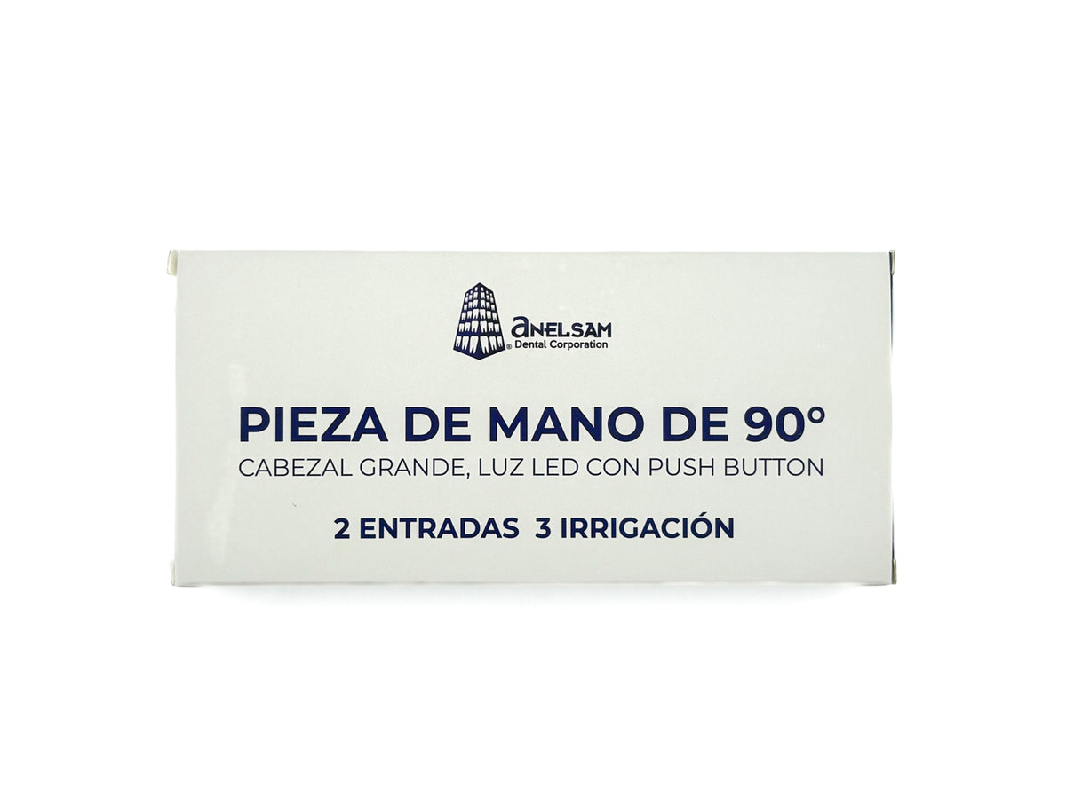 Pieza de alta push button 2 entradas, 3 irrigacion y luz led anelsam