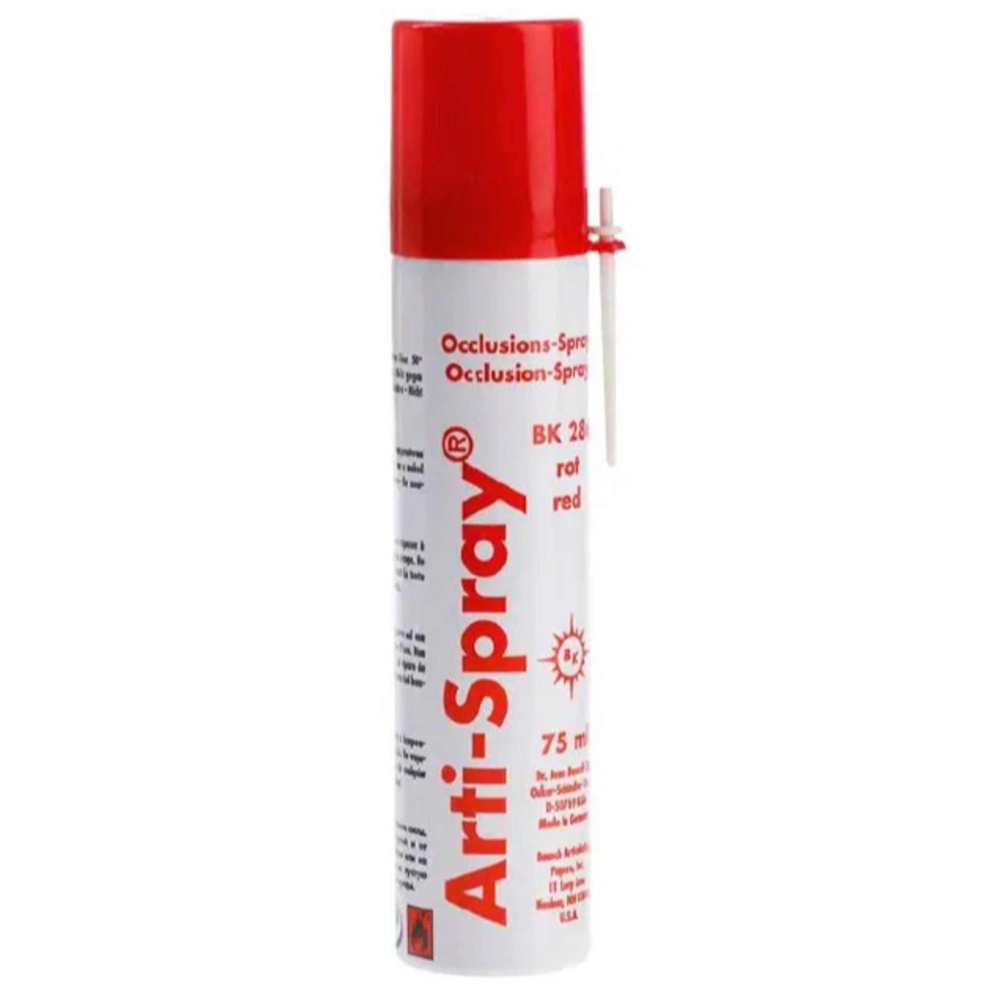 Spray para marcar punto arti-spray bausch roja