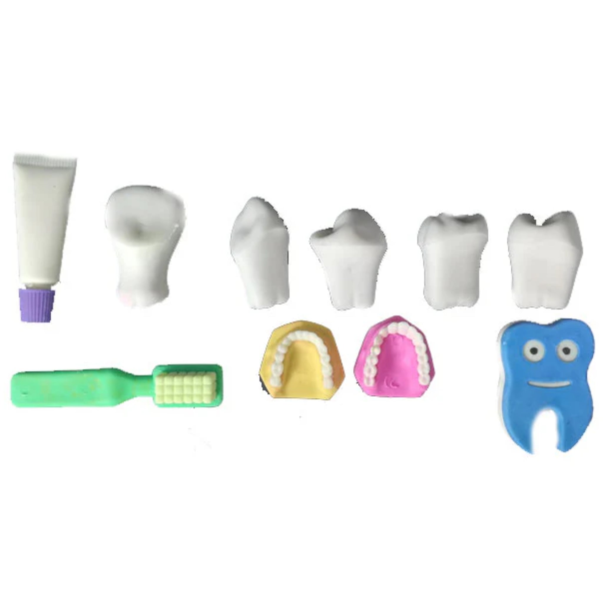 Gomas grandes varios modelos (borradores paq. C/20 pzas)