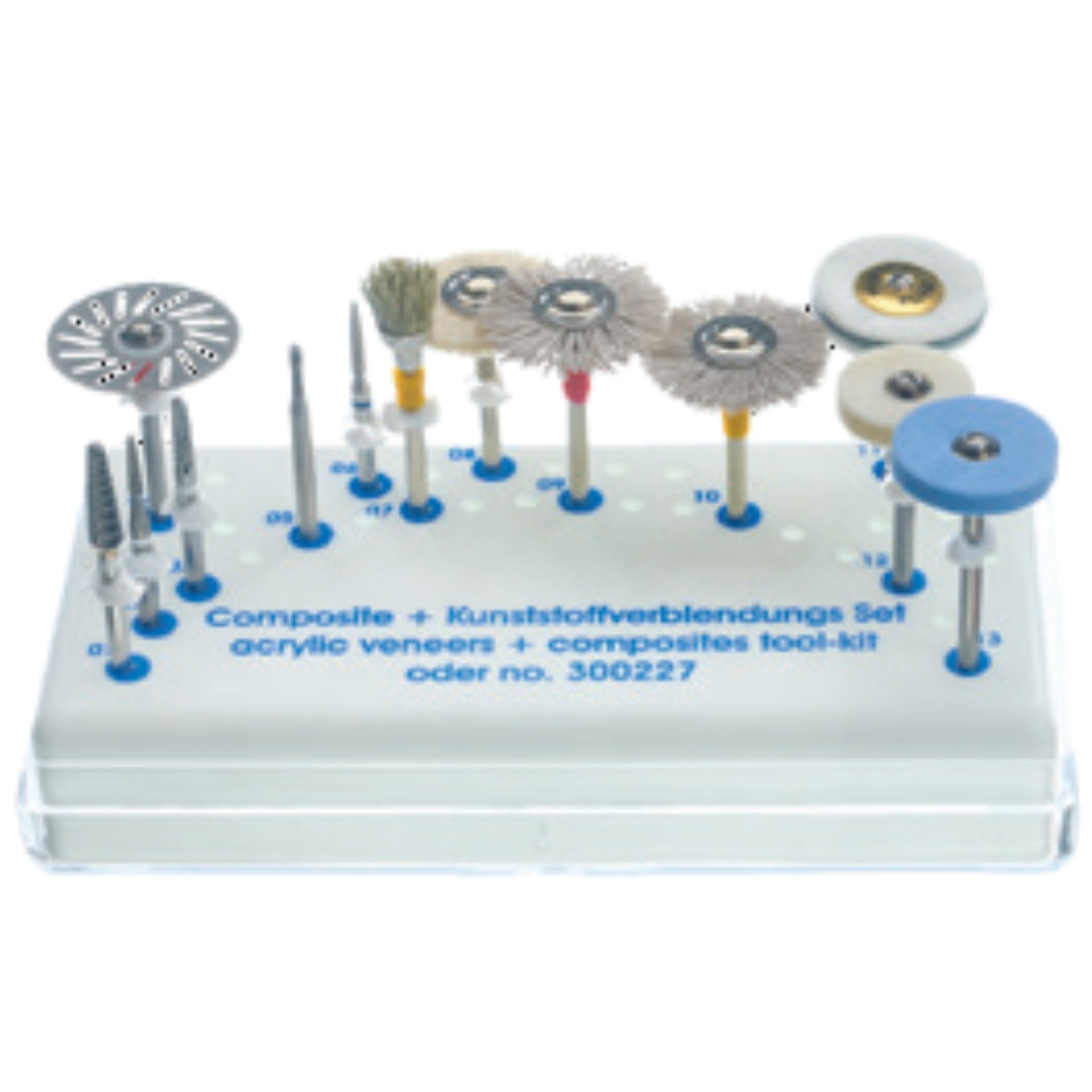 Kit de fresas para acrilico y resina p140 l