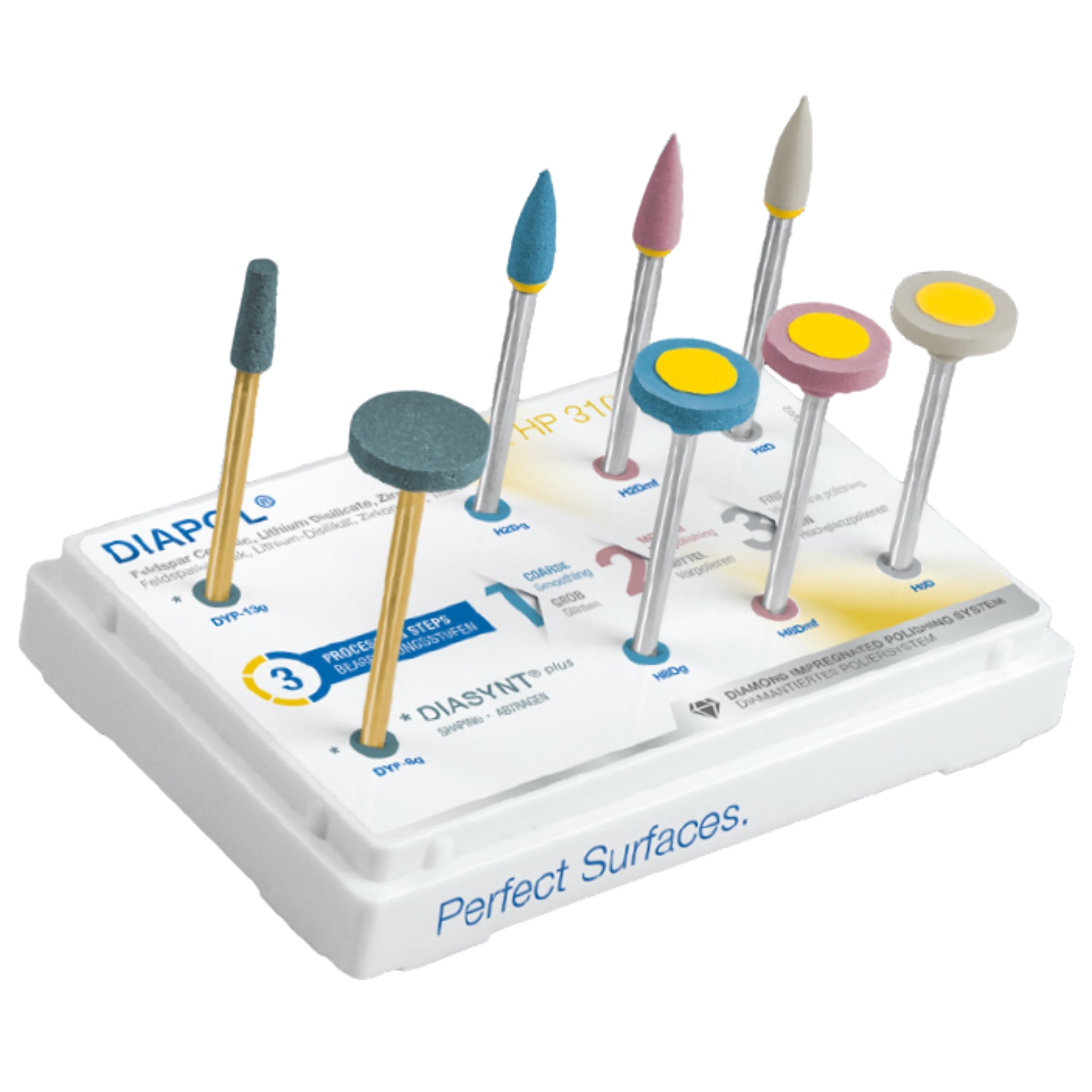 Diapol set ra 310 para porcelana c/8 pz p47l