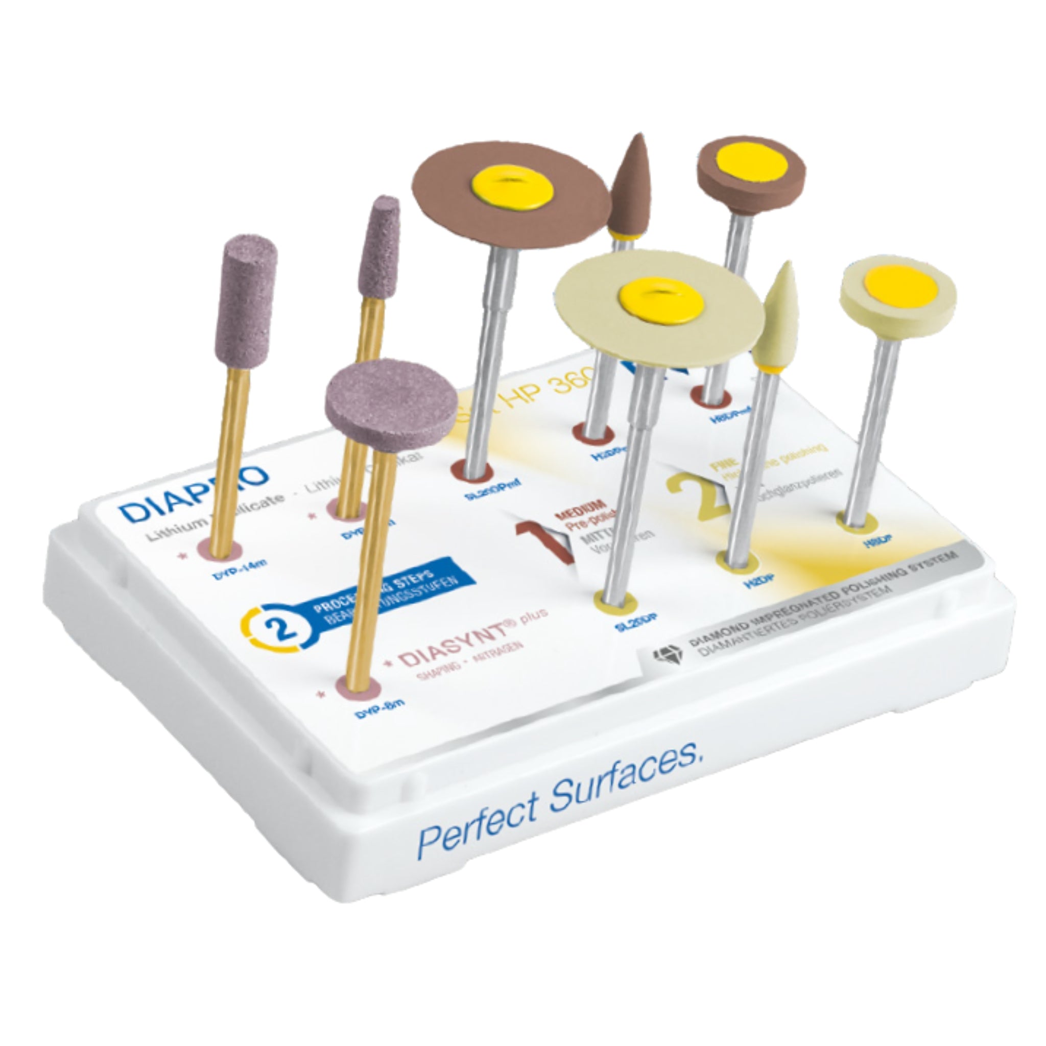 Diapro set para disilicato ra 360 c/9 pz p54l