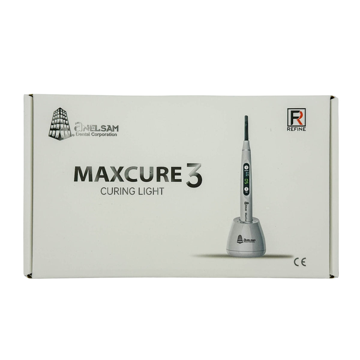 Lampara curing light max cure 3 c/base blanco anelsam (garantia de 1 año)
