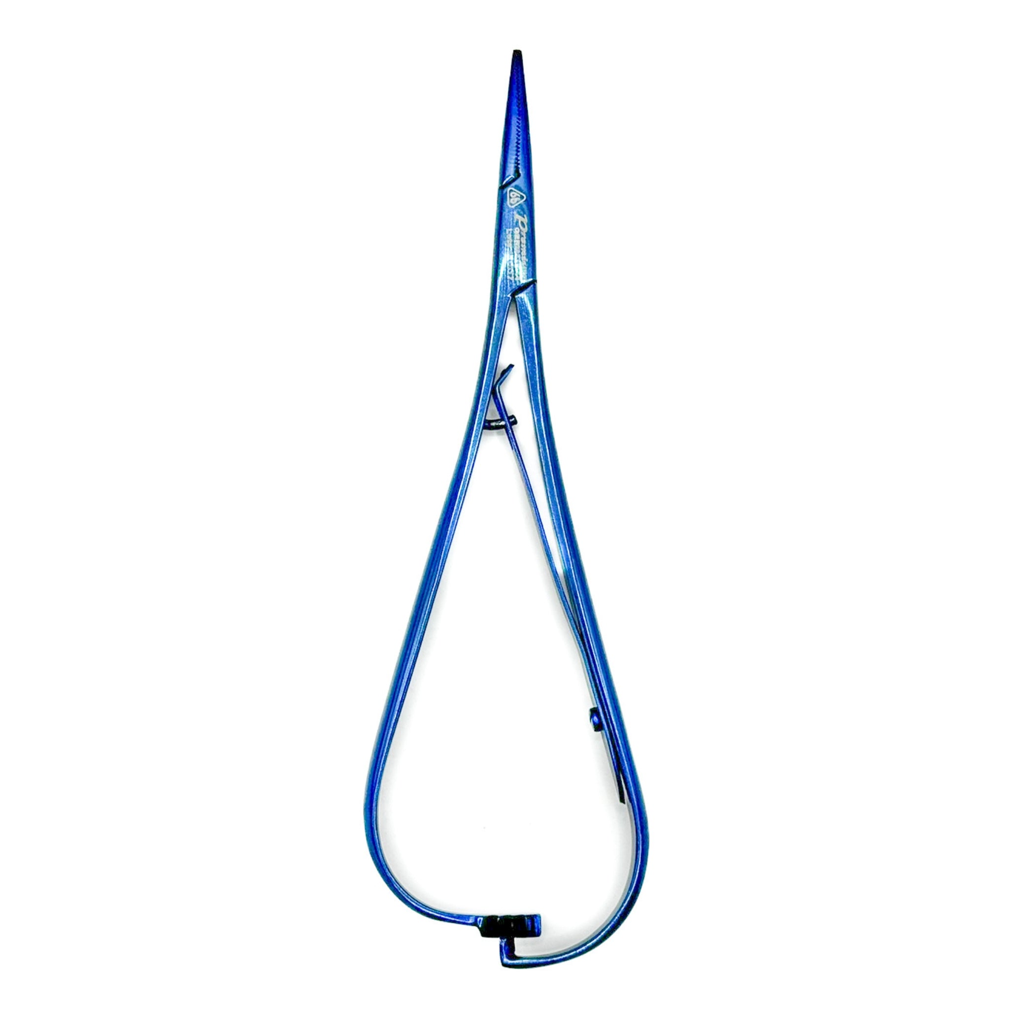 Porta aguja mathieu fino 14 cm azul