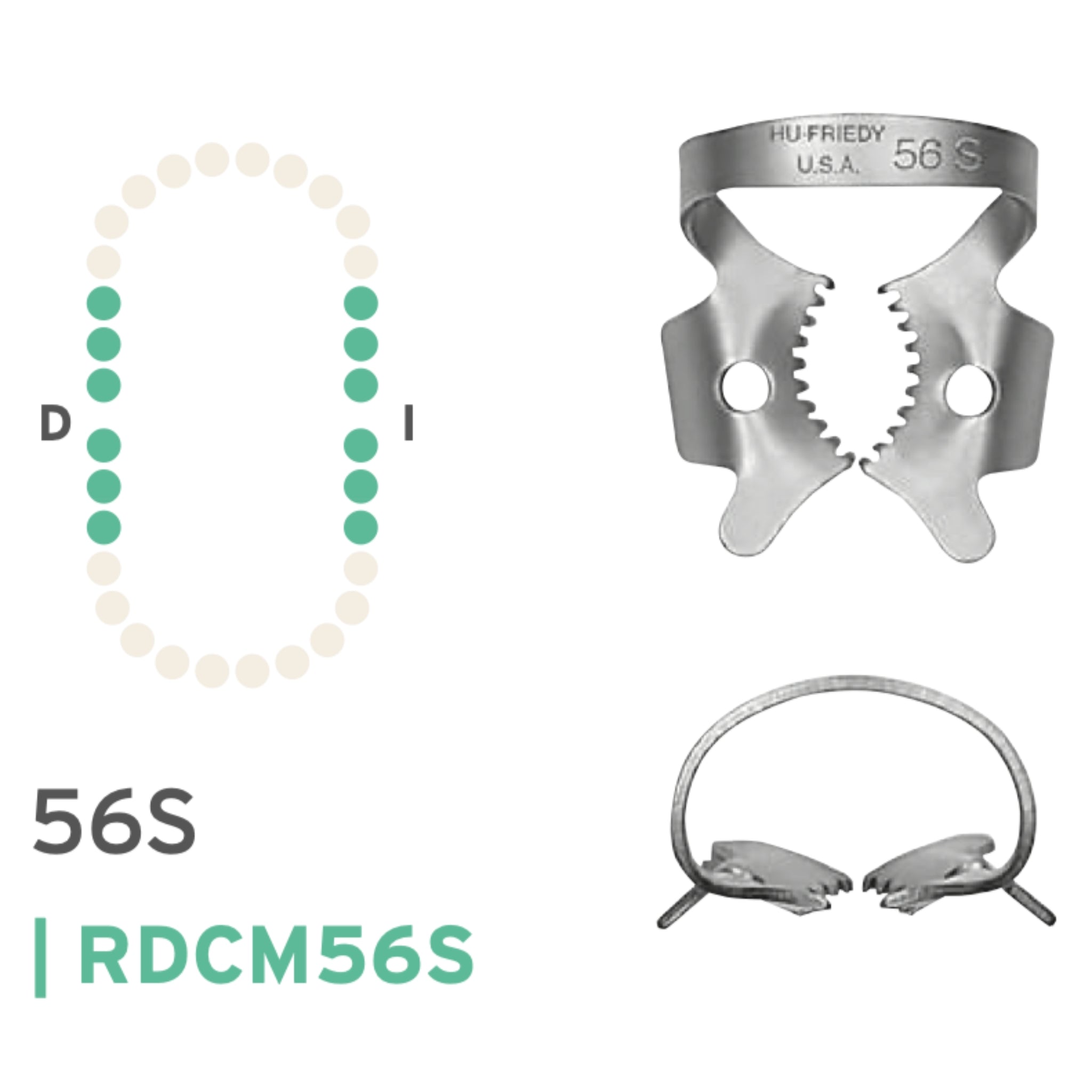 Grapa #56s para molares sup-inf dentada hu-friedy