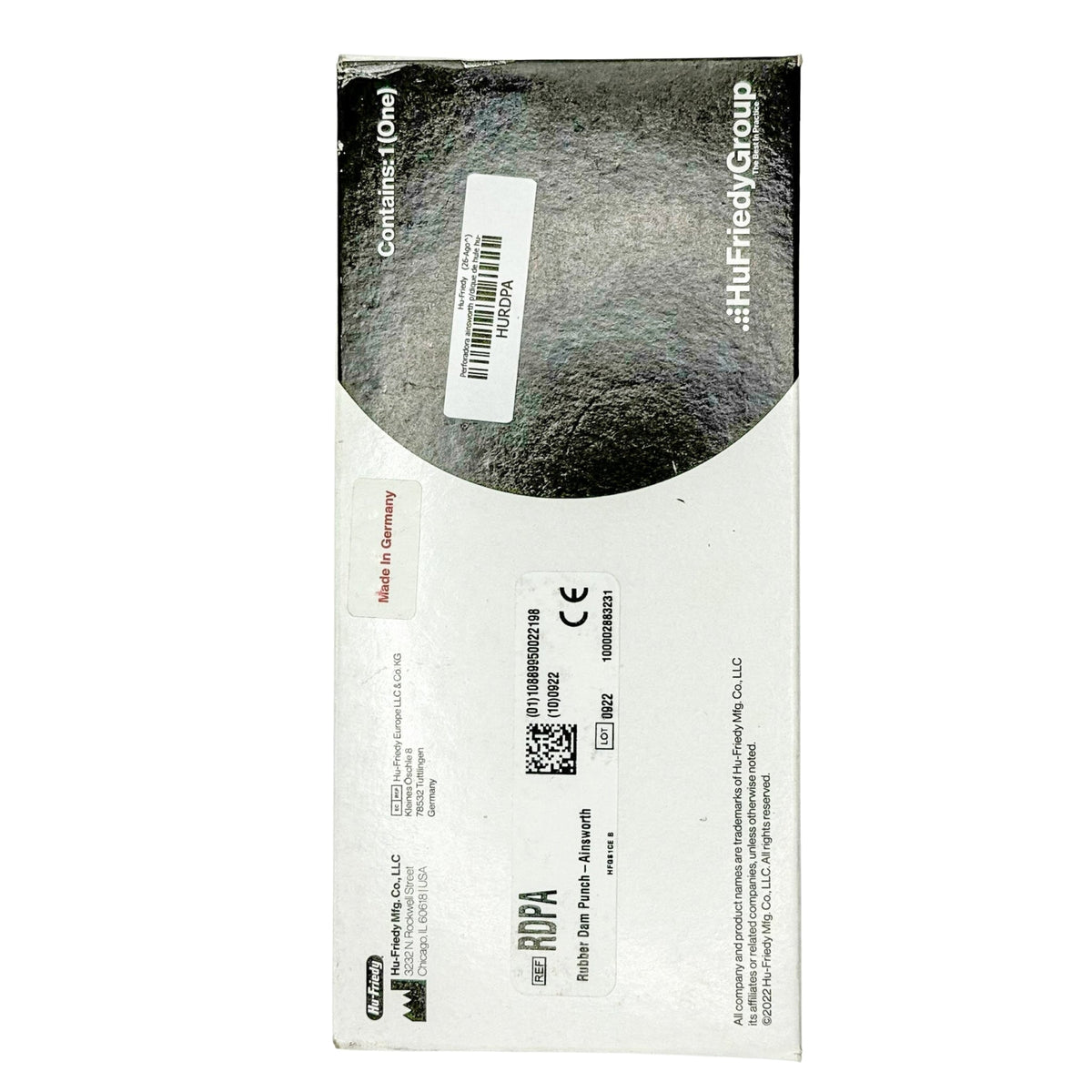 Perforadora ainsworth p/dique de hule hu-friedy