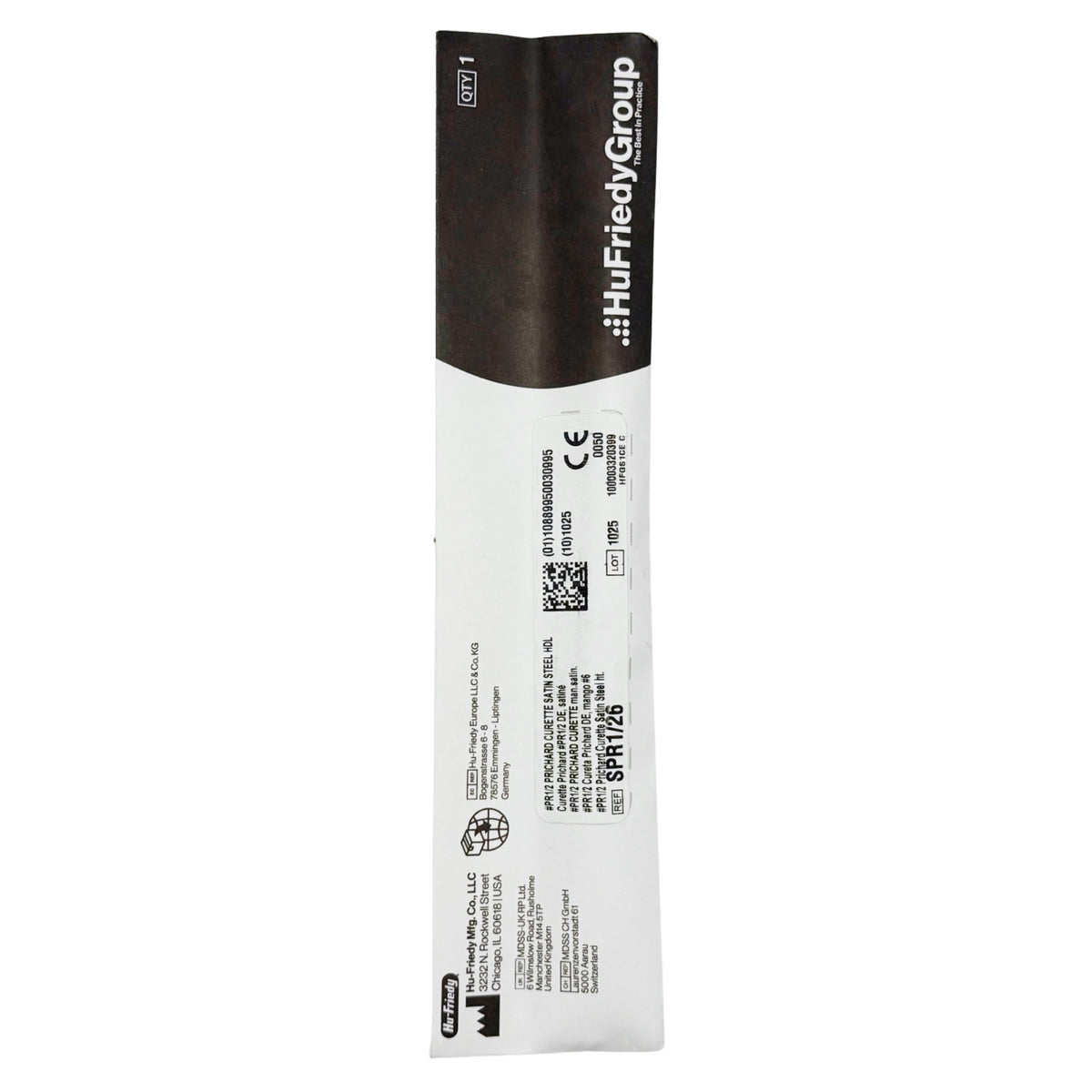 Cureta quirurgica periodontal prichard 1/2 mango 6 hu-friedy — HUSPR1_26