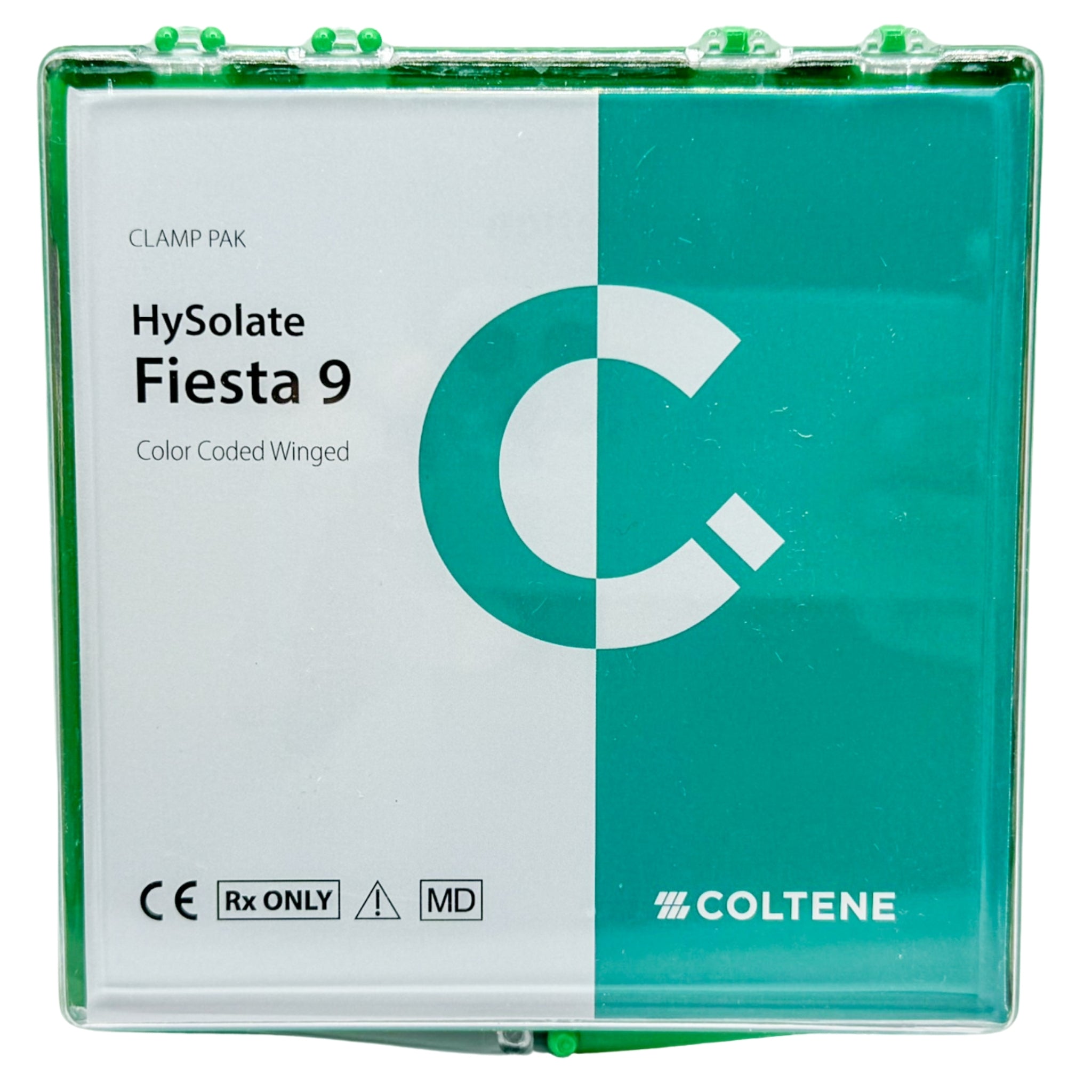 Estuche grapas fiesta hygenic con aleta en org. plastico