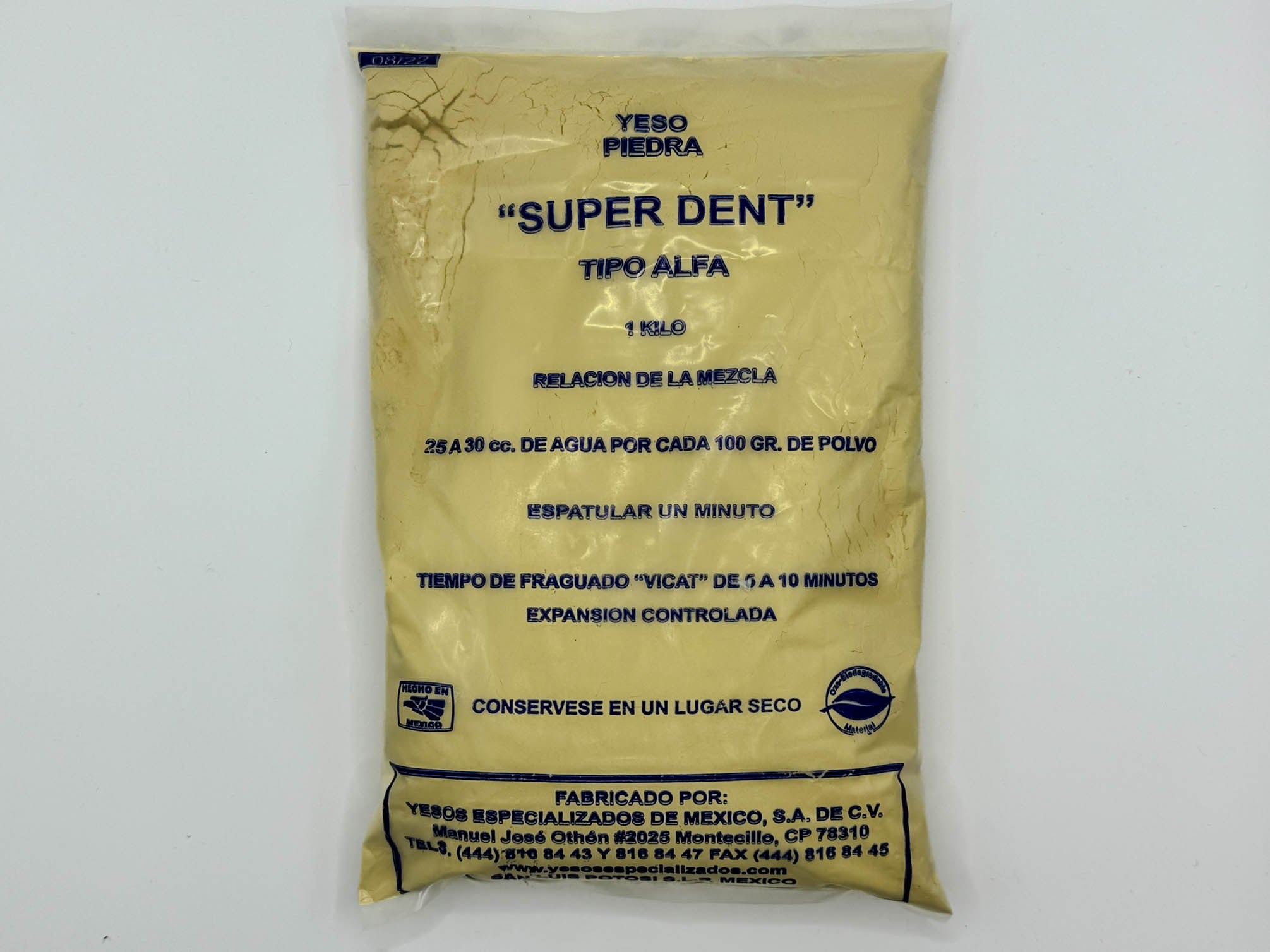 Yeso piedra amarillo kg