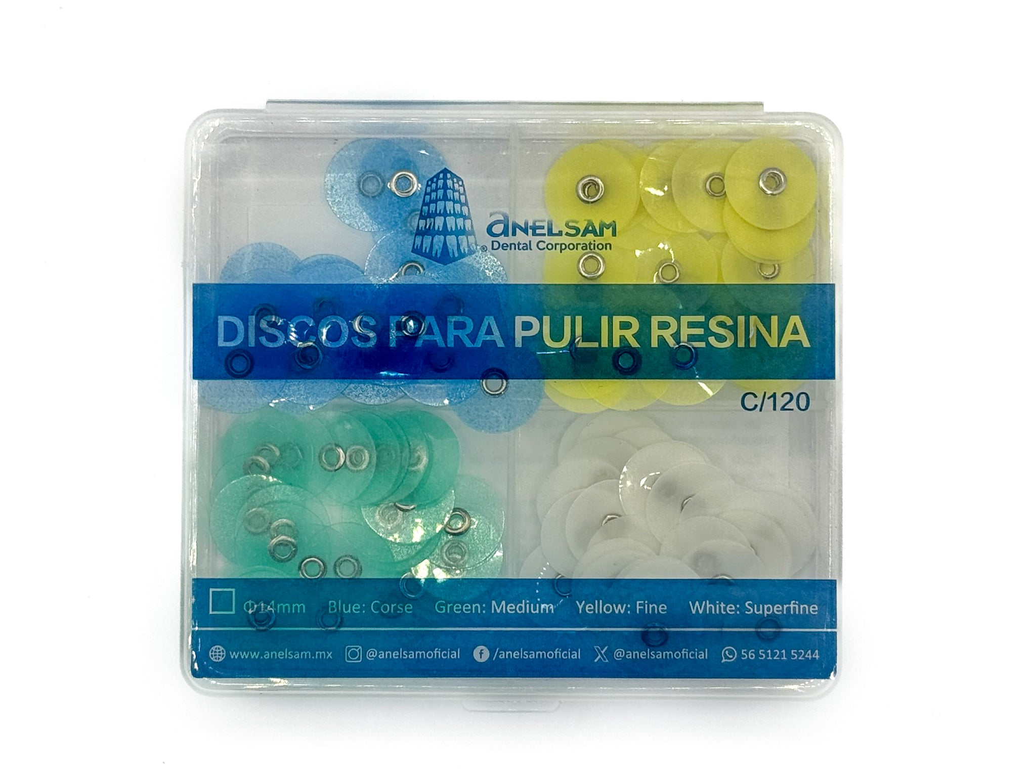 Kit de pulido sistema tipo soflex c/120 anelsam