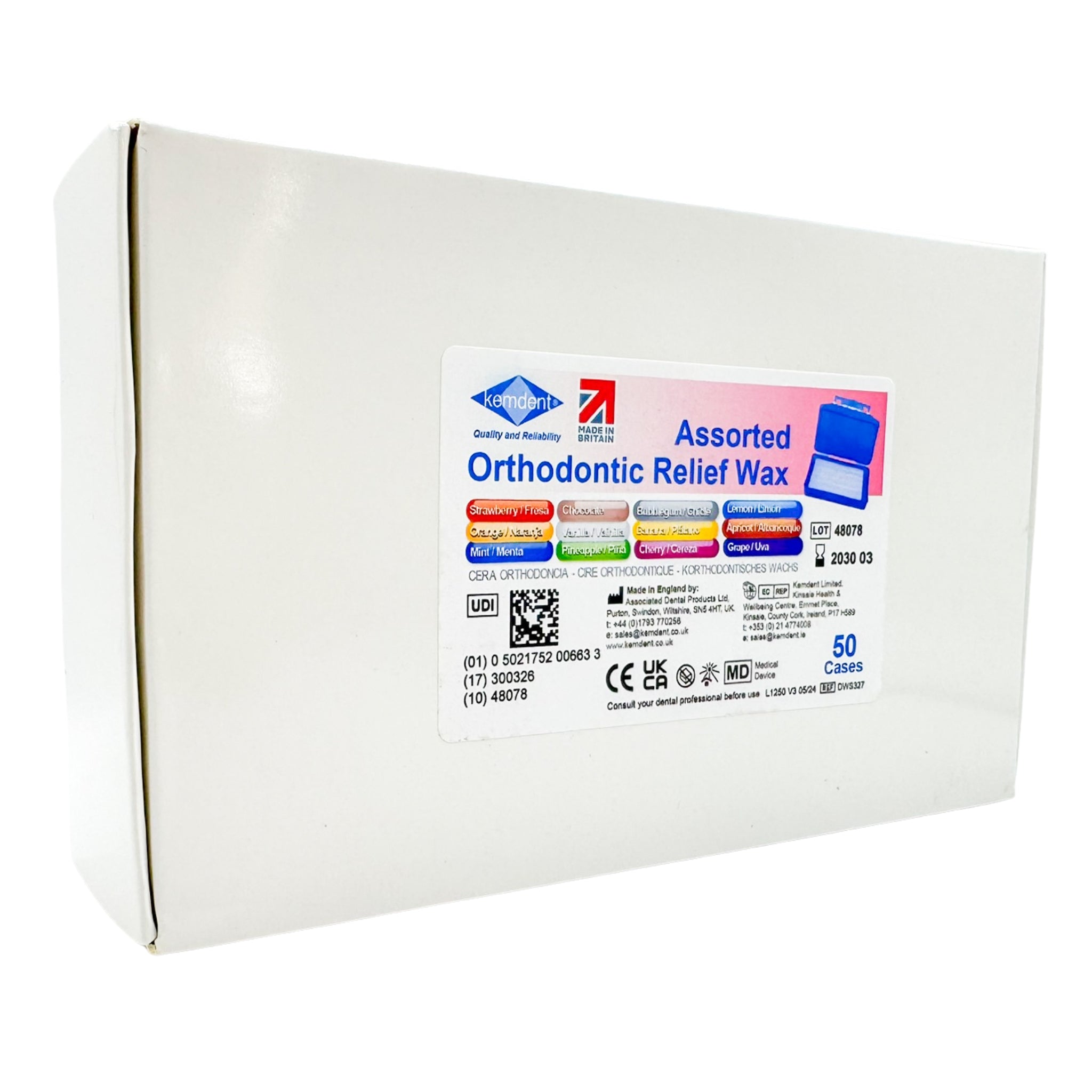 Cera de ortodoncia kemdent c/50
