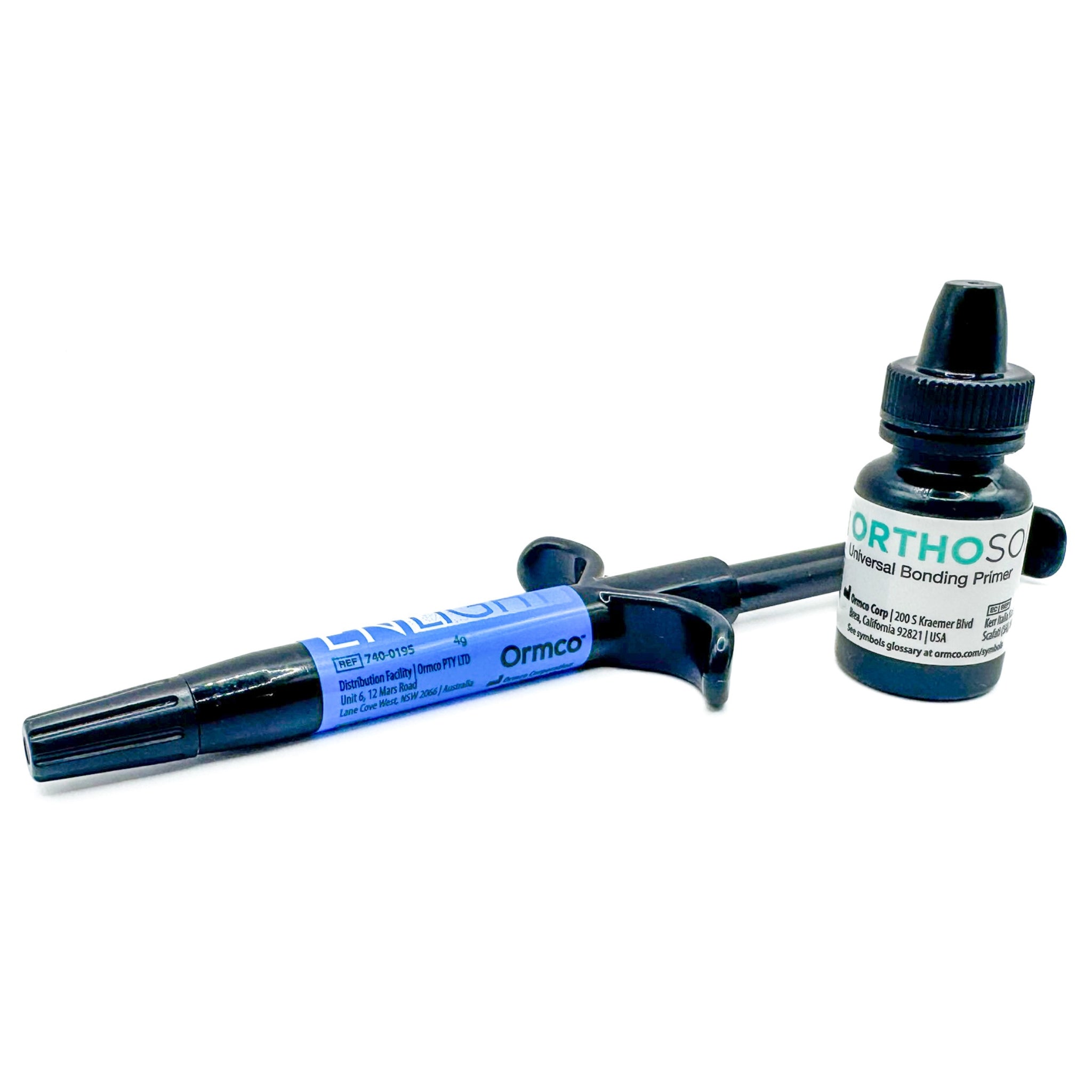Resina para orthodoncia Enlight con 1 jeringa y 1 adhesivo ormco