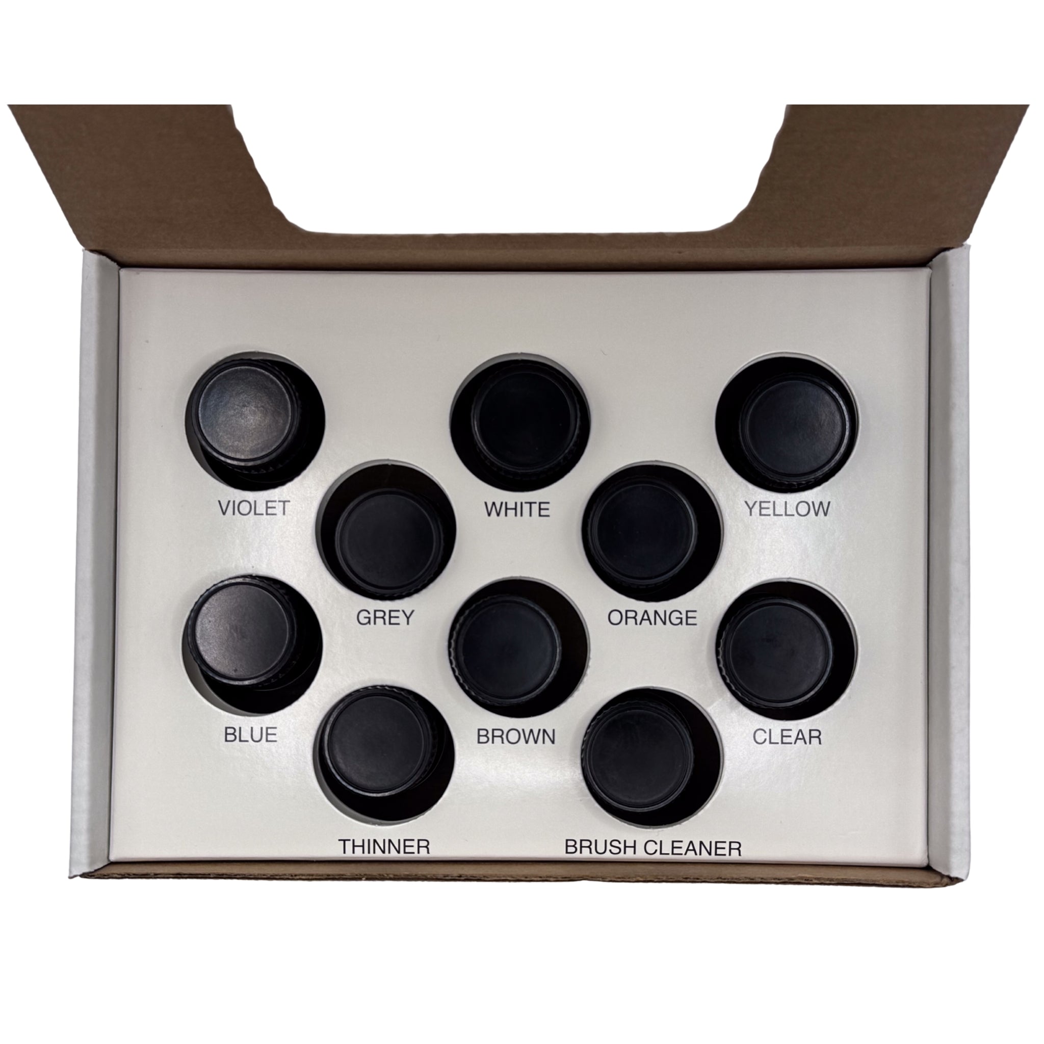 Jet adjusters kit stains para acrilico 10 frasco 10 ml