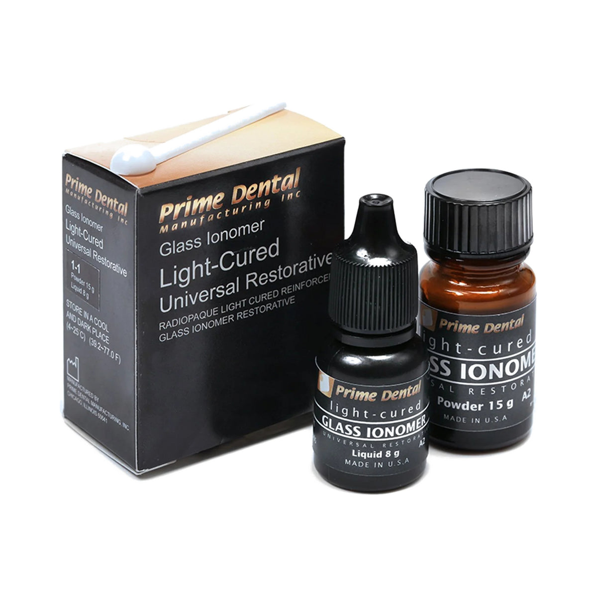 Ionómero de vidrio restaurador fotocurable tono A2 – Prime Dental (PM-8101)