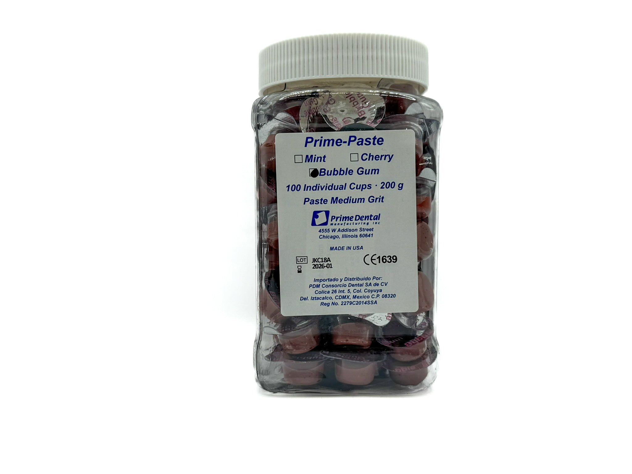 Prime paste prophylaxis 100 cups 200g bubble gum