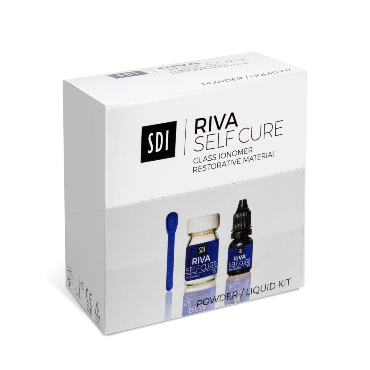 Riva sc a2 med - ionomero de vidrio autocurable restaurador polvo 10g liquido 5.2ml — SKU S-RIVASCPL10A2 — foto 2