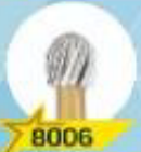 Fresas de carburo de tungsteno t&f 20 blade 8006