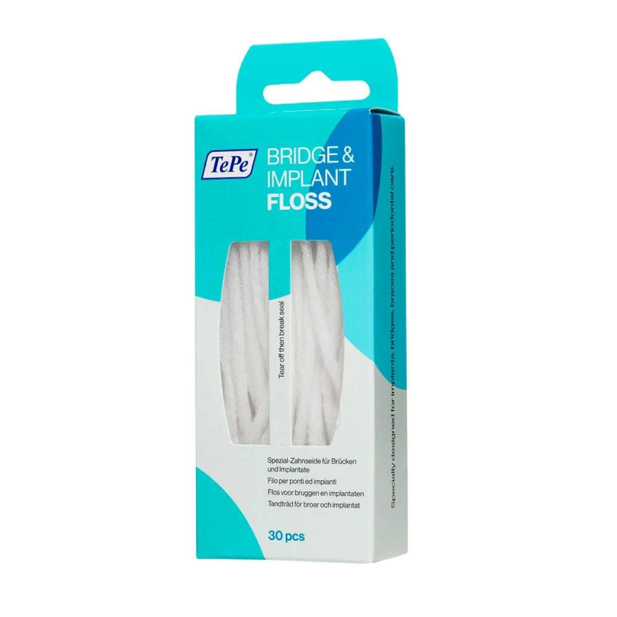 Bridge & implant floss - hilo dental para implantes y ortho 30 pzs — SKU TP-BIF — foto 1