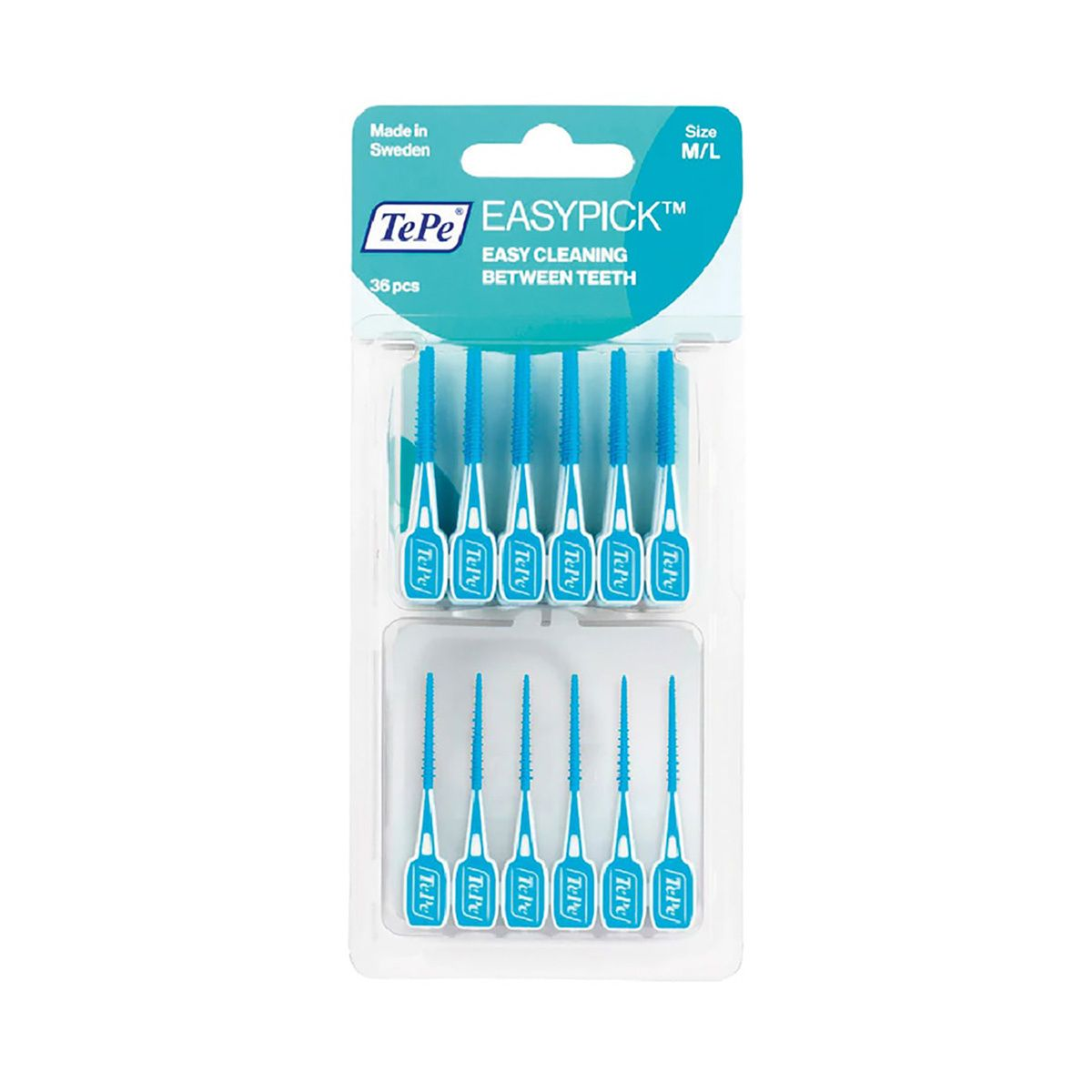 Easypick m/l turquesa - palillo interdental blister 36 pzs — SKU TP-EPM/LB — foto 1