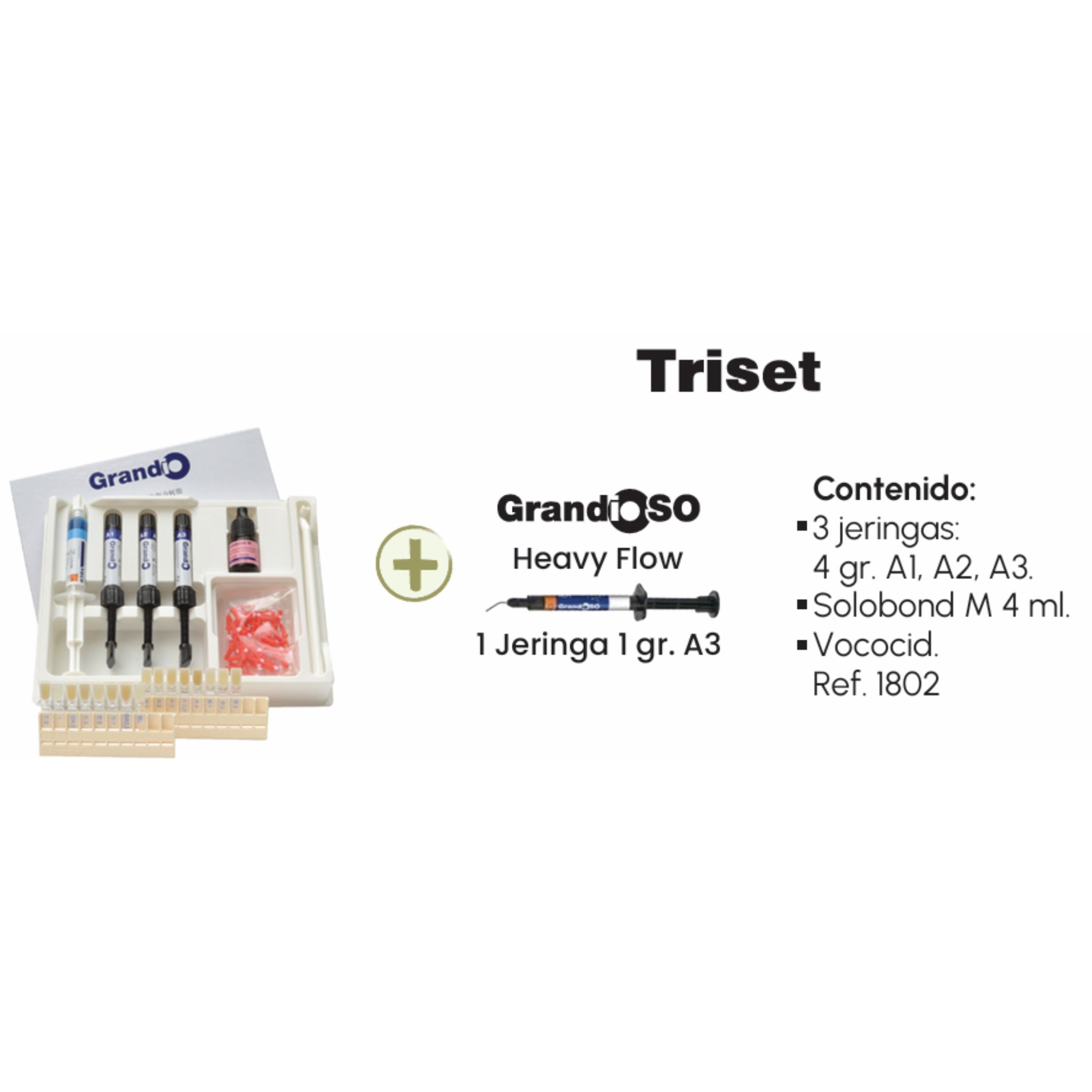 Grandio triset jeringas 3 x 4 + solobond m + accesorios