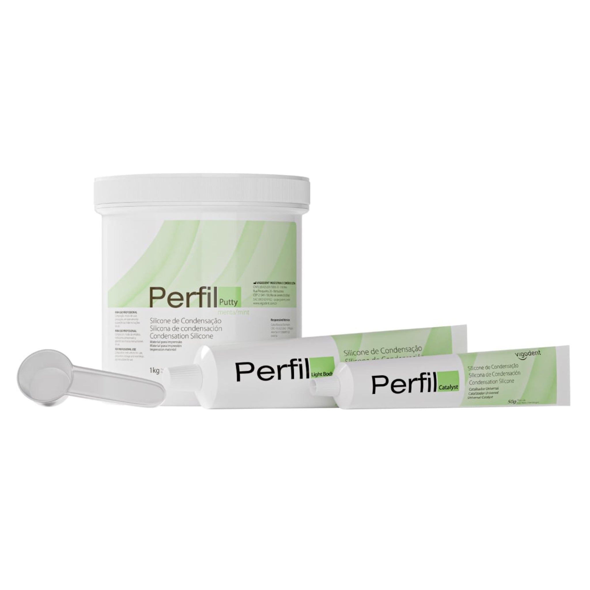 Perfil kit - material de impresion por condensacion masilla + ligero + catalizador