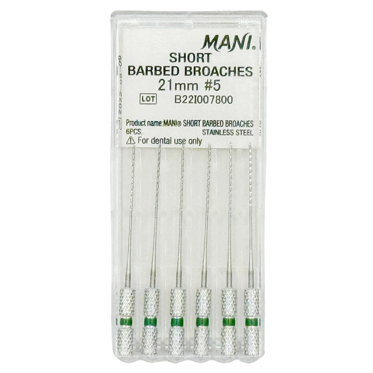 Tiranervios Mani 21 mm c/6