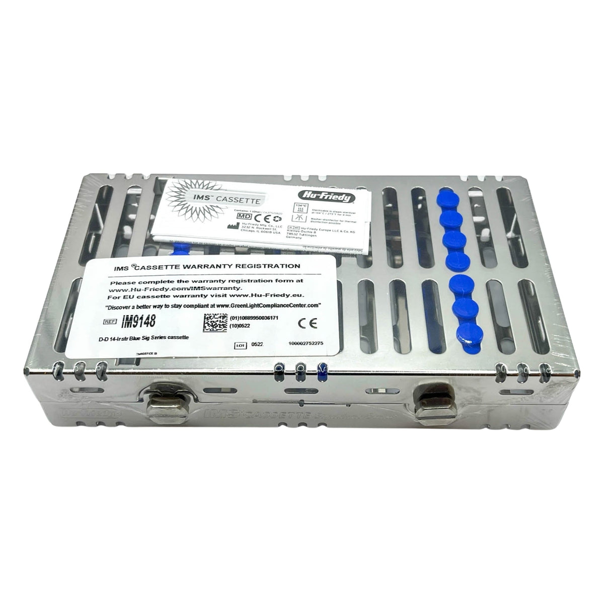 Cassette doble 14 instrumentos azul hu-friedy