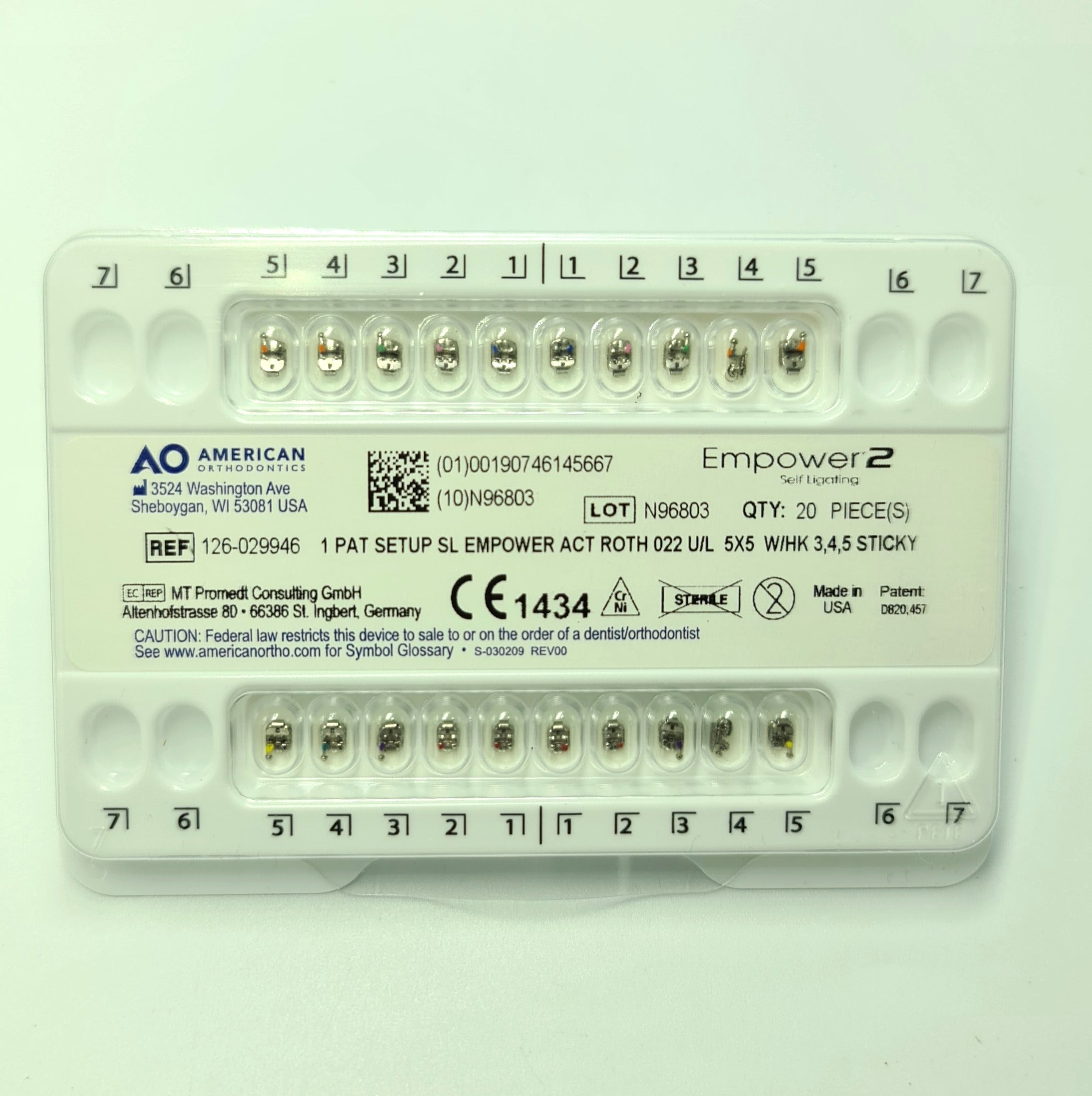 Brackets autoligado empower .022 jgo roth interactivo.