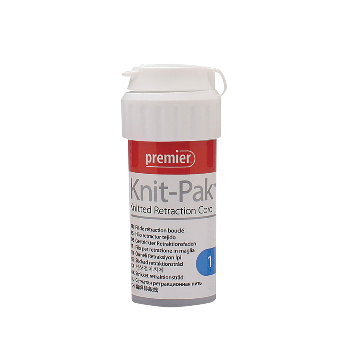 Knit-Pak hilo retractor no impregnado Premier bote c/100