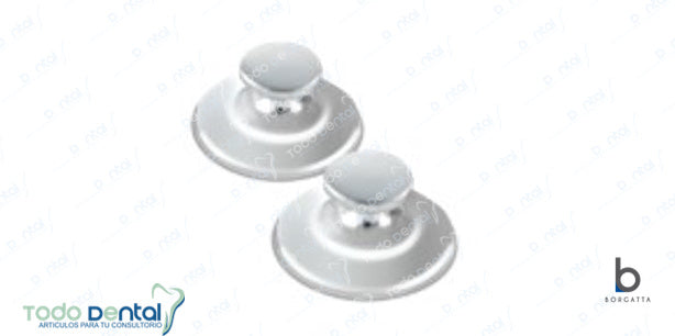 Boton lingual plano con malla 1 pieza